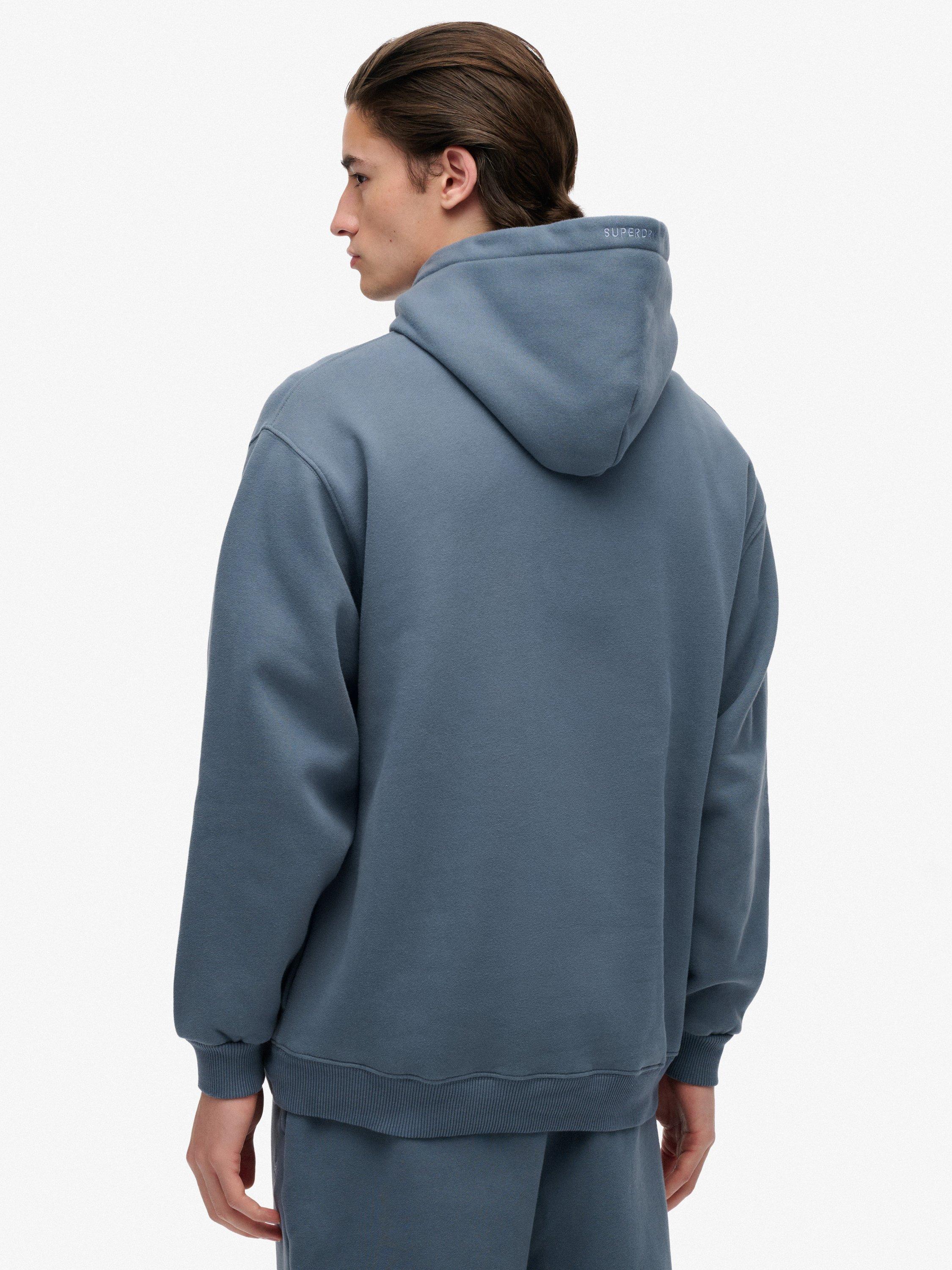 Product image 2 of 6, which shows Superdry Blank Oversized Hoodie, Blue Grey, S