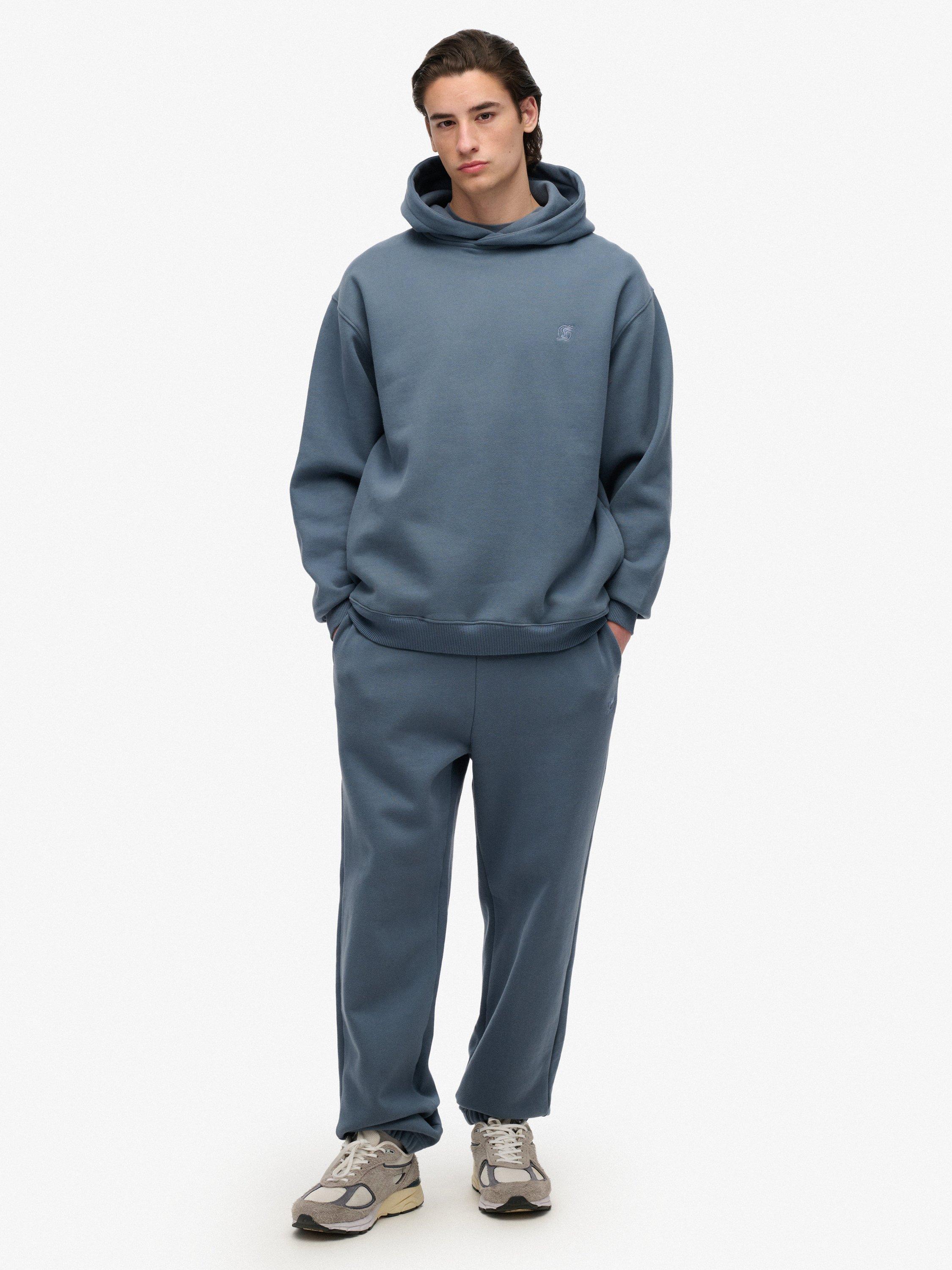 Product image 3 of 6, which shows Superdry Blank Oversized Hoodie, Blue Grey, S