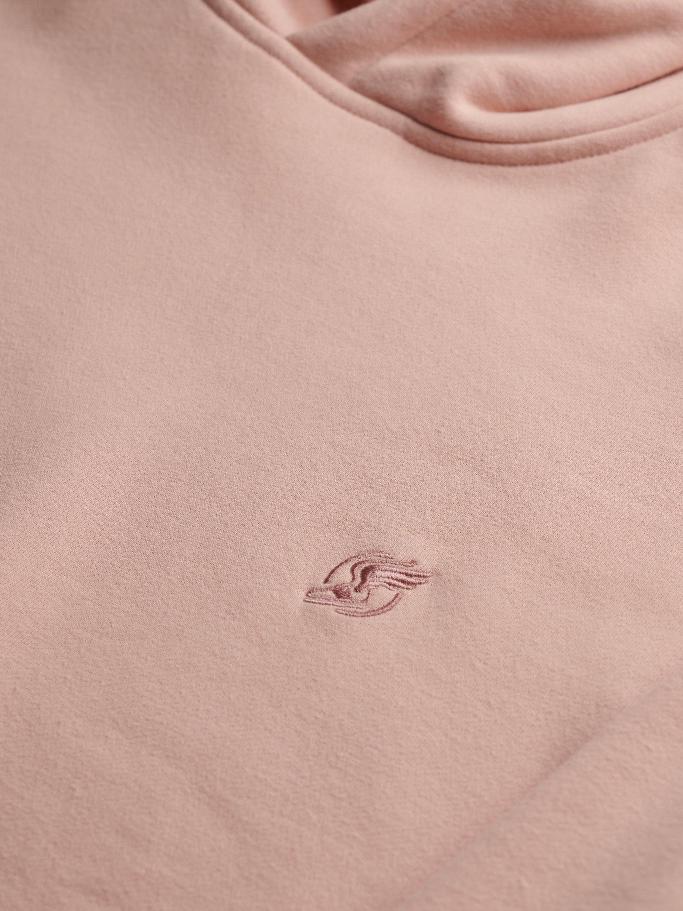 Product image 6 of 6, which shows Superdry Blank Oversized Hoodie, Ashy Pink, S