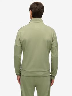 Superdry Tech Cult Loose Track Top - view 2, Oil Green