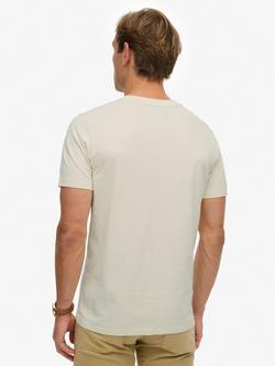 Superdry Heritage Brand Relaxed Fit Cotton T-Shirt, Riff White - view 2, Riff White