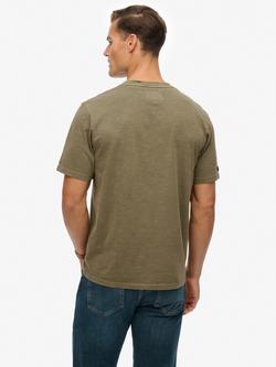 Superdry Campaign Souvenir Loose Fit Cotton T-Shirt, Dark Olive - view 2, Dark Olive