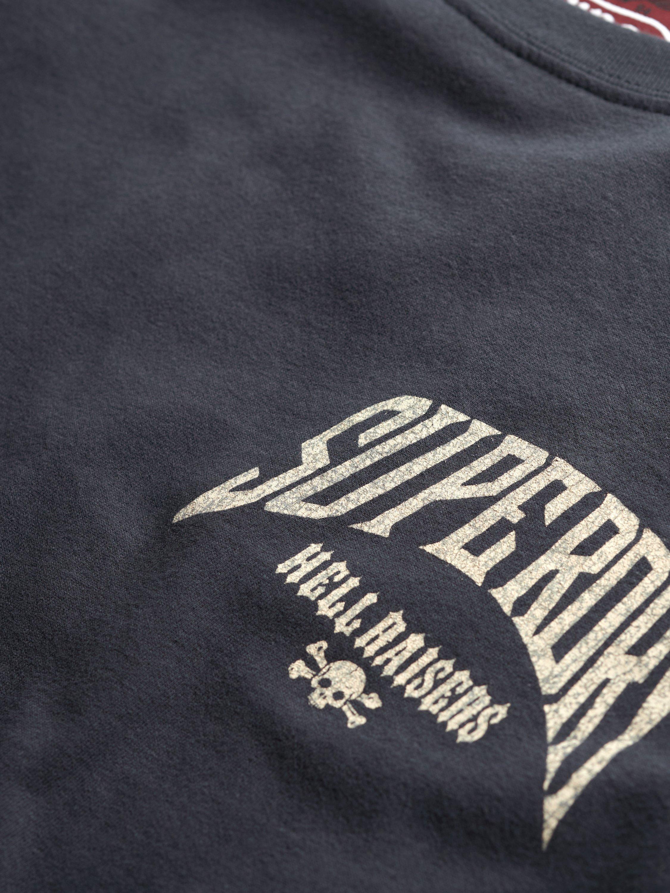 Product image 6 of 6, which shows Superdry Biker Rock Relaxed T-Shirt, Backstage Black, XXL