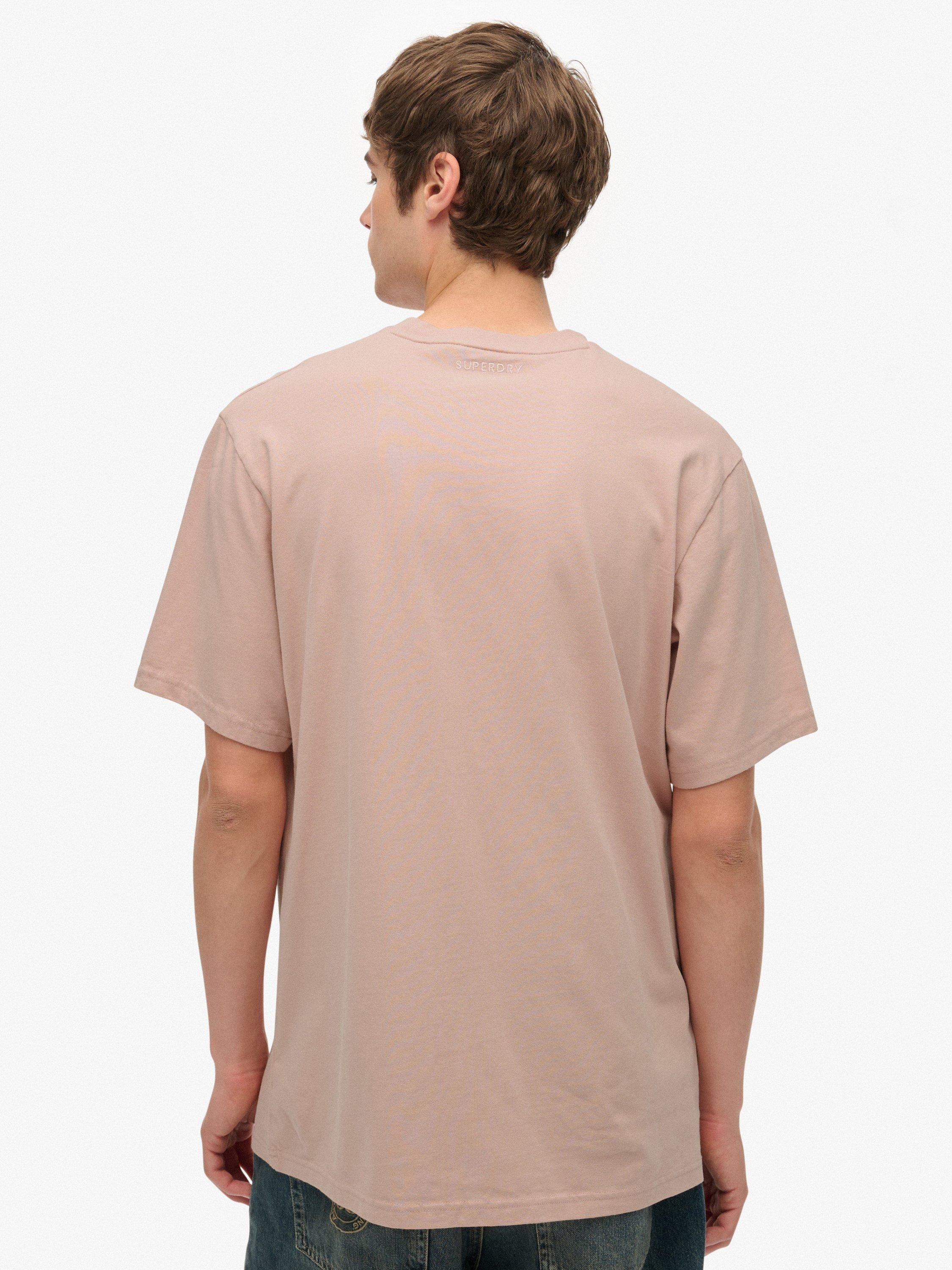 Product image 2 of 6, which shows Superdry Blank Oversized T-Shirt, Ashy Pink, S