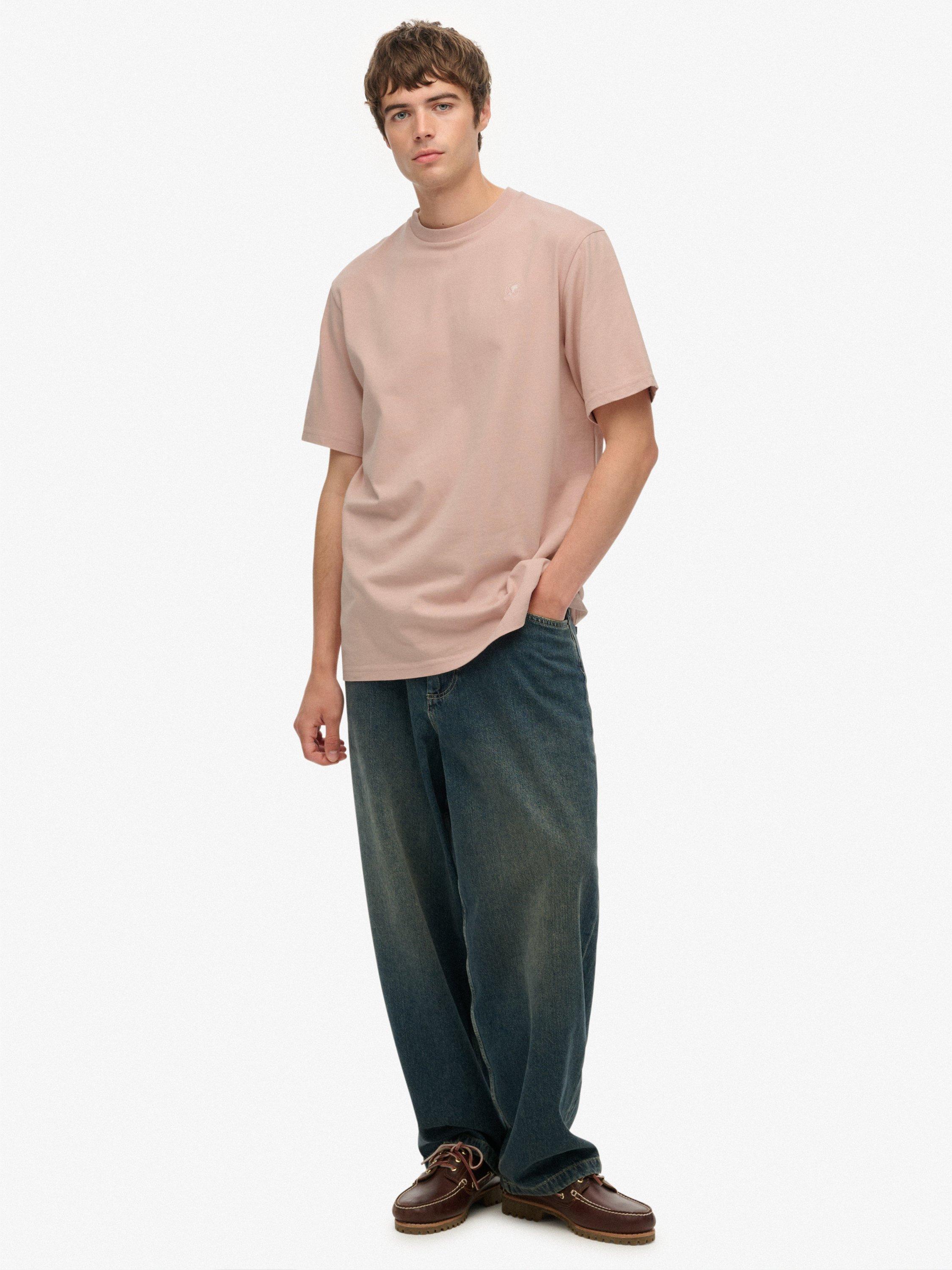 Product image 3 of 6, which shows Superdry Blank Oversized T-Shirt, Ashy Pink, S