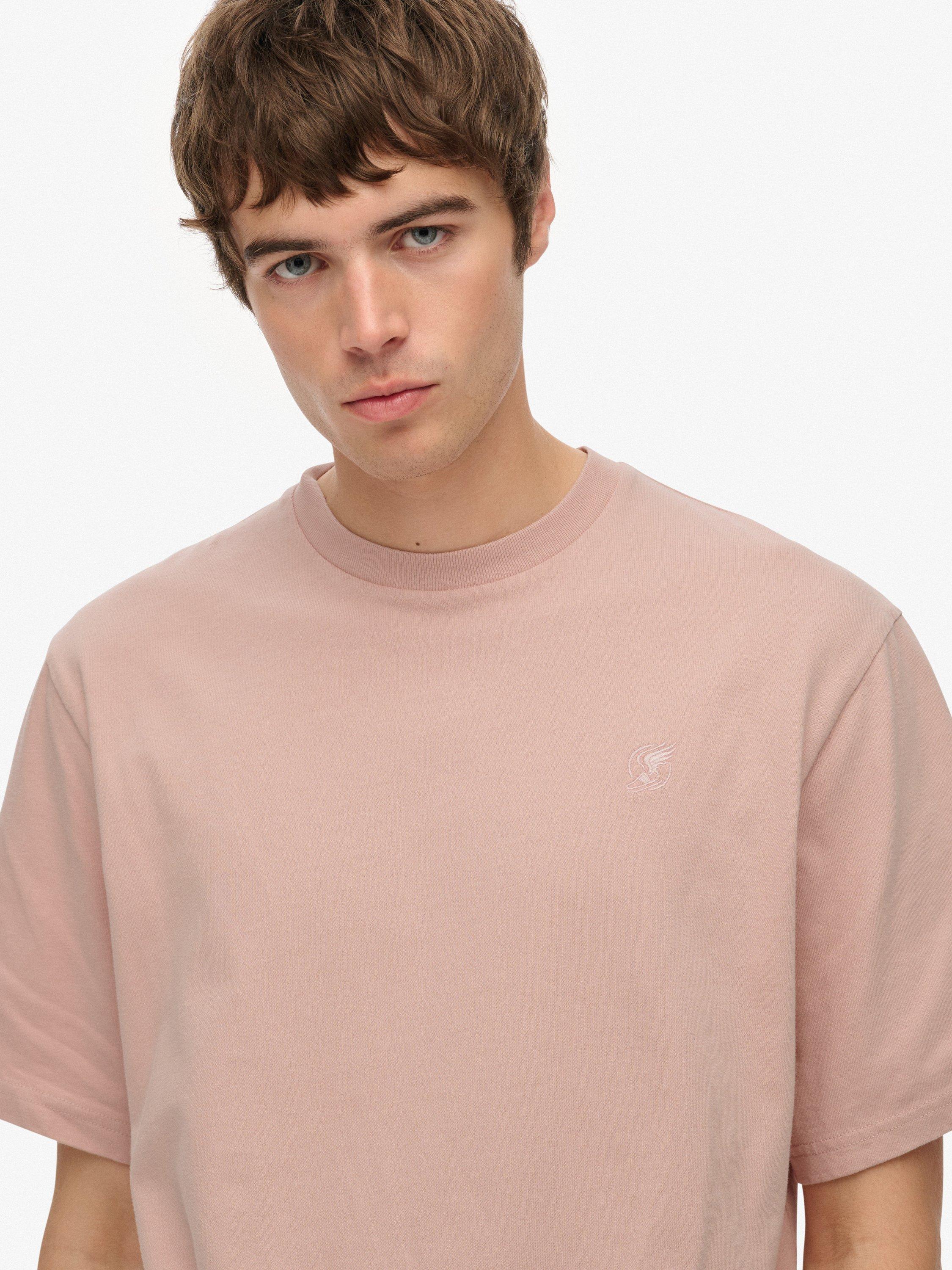 Product image 5 of 6, which shows Superdry Blank Oversized T-Shirt, Ashy Pink, S