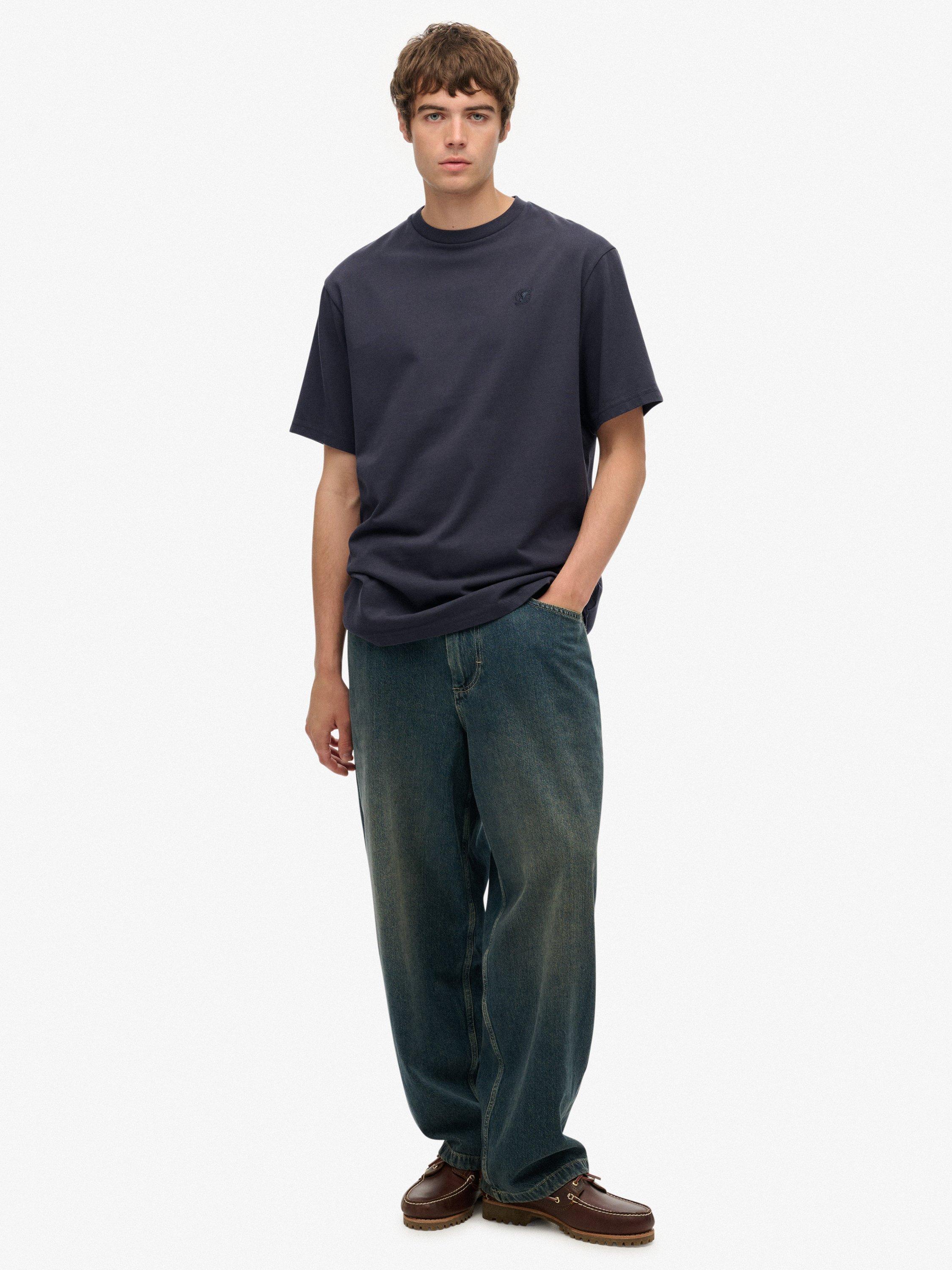 Product image 3 of 6, which shows Superdry Blank Oversized T-Shirt, Ebony, S