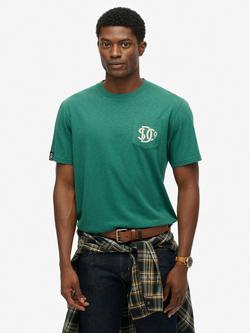 Superdry Merchant Graphic T-Shirt, Pine Green, Pine Green