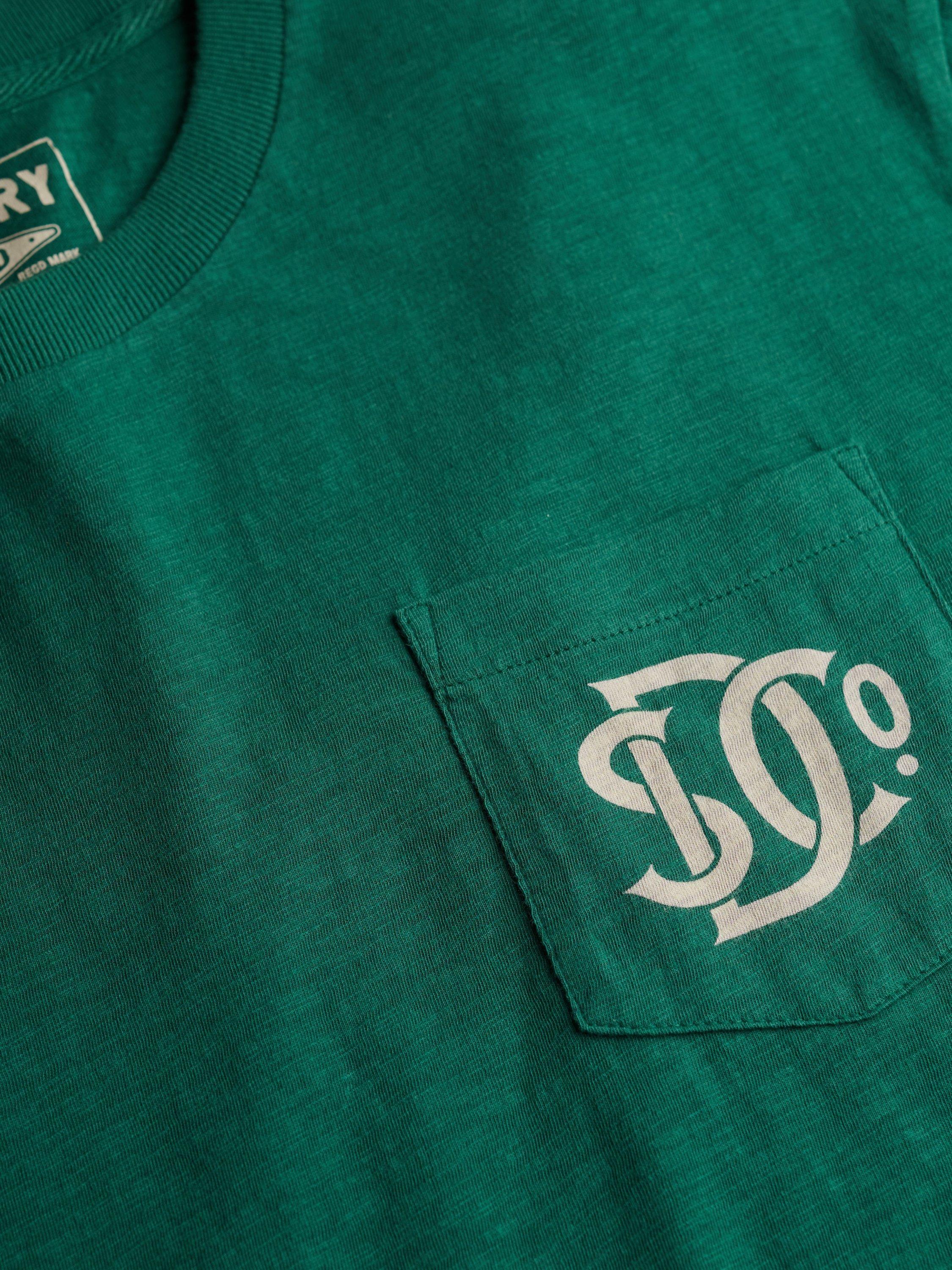 Product image 6 of 6, which shows Superdry Merchant Graphic T-Shirt, Pine Green, XXL