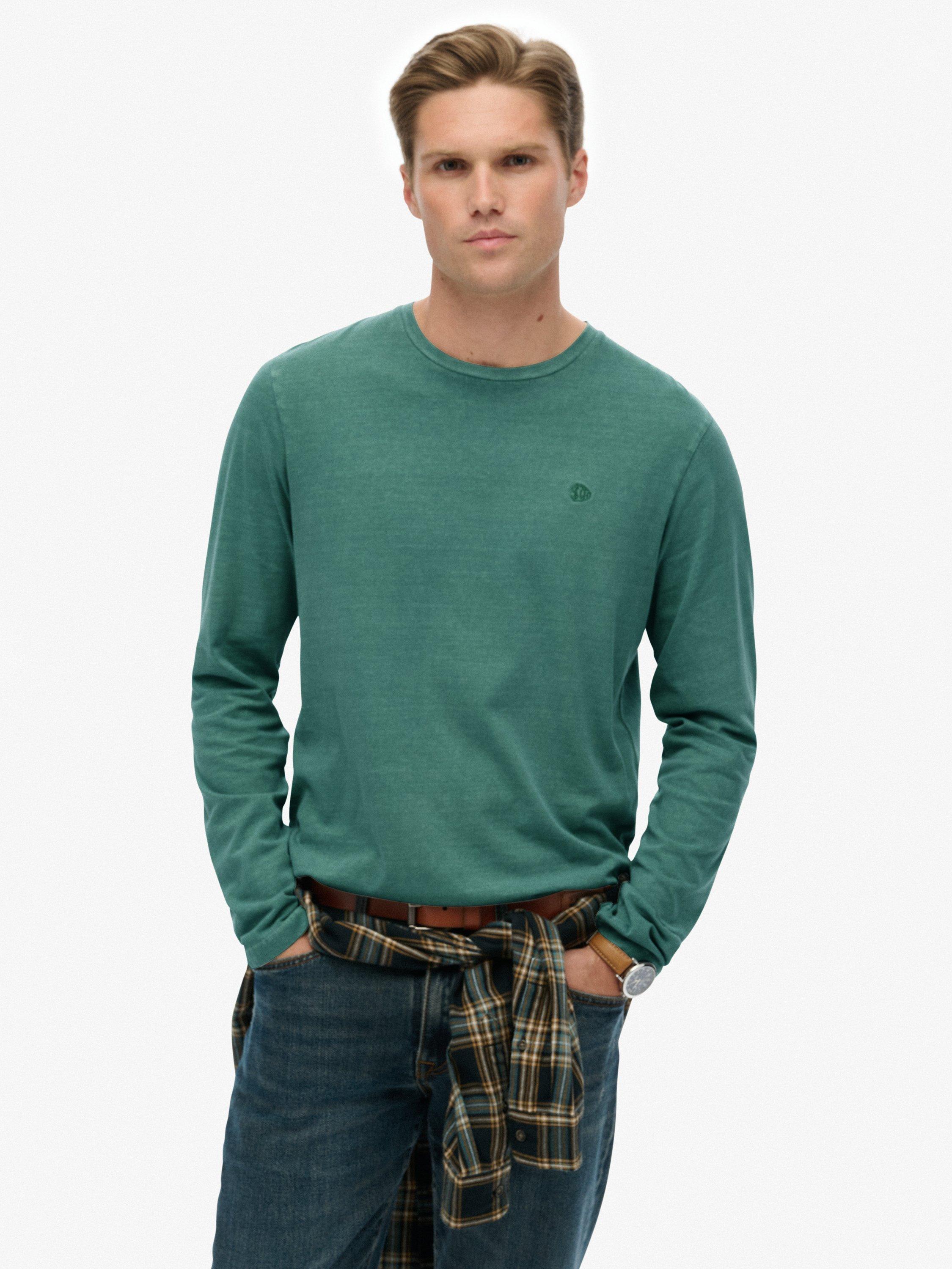 Product image 1 of 5, which shows Superdry Classic Essential Cotton Top, Washed Slate Grey, S