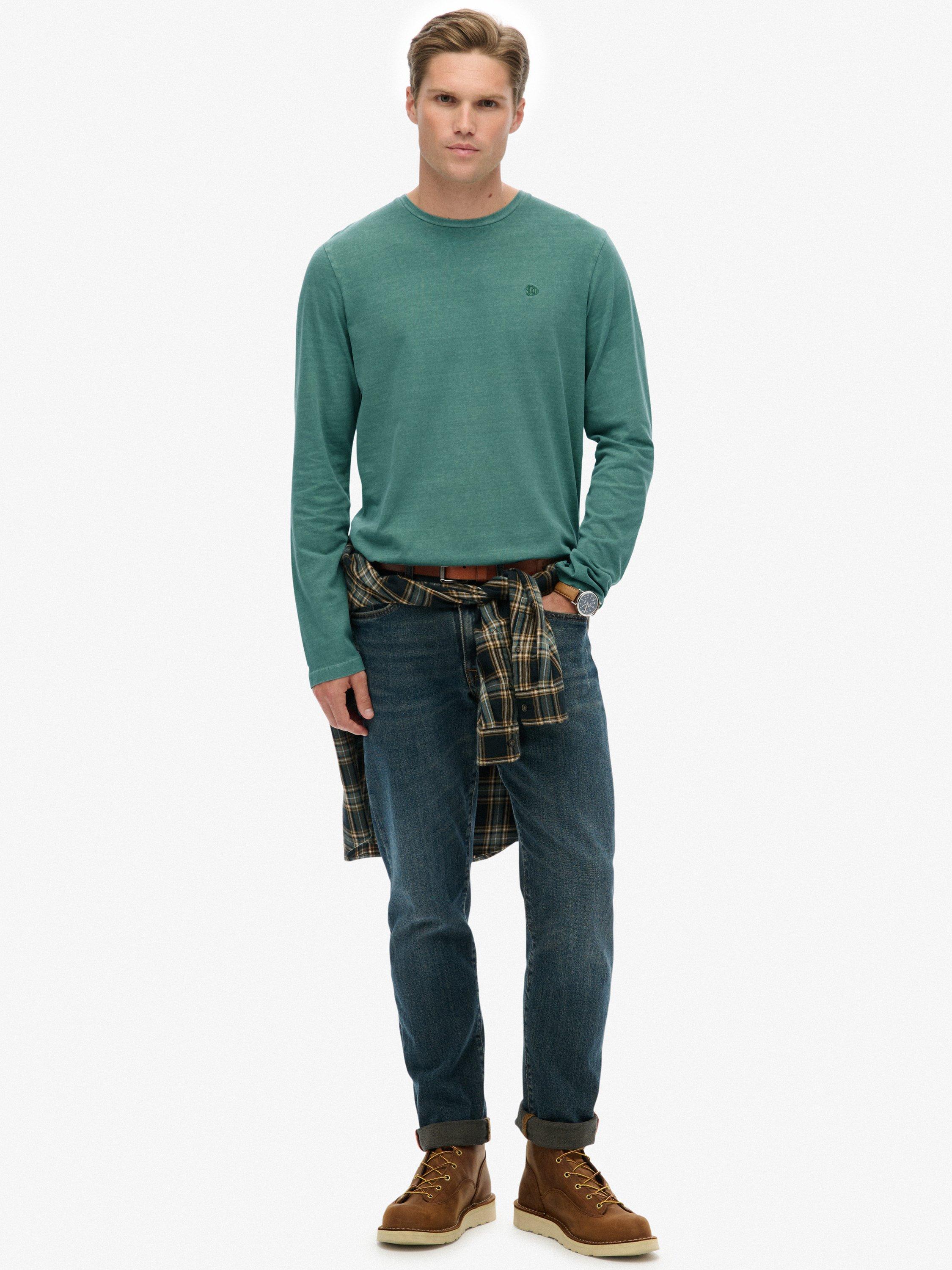 Product image 3 of 5, which shows Superdry Classic Essential Cotton Top, Washed Slate Grey, S