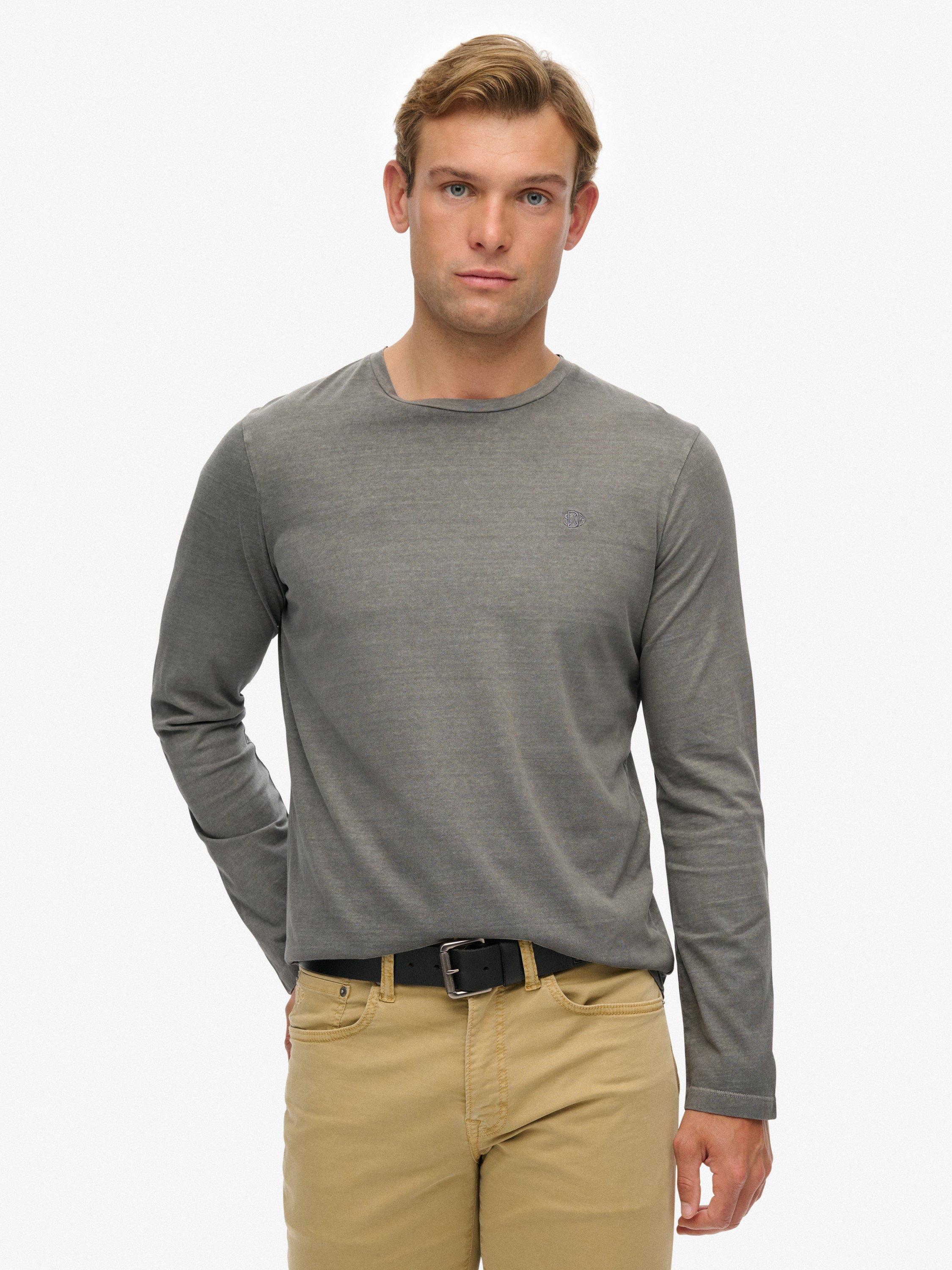 Product image 1 of 6, which shows Superdry Classic Essential Cotton Top, Sleet Grey, S