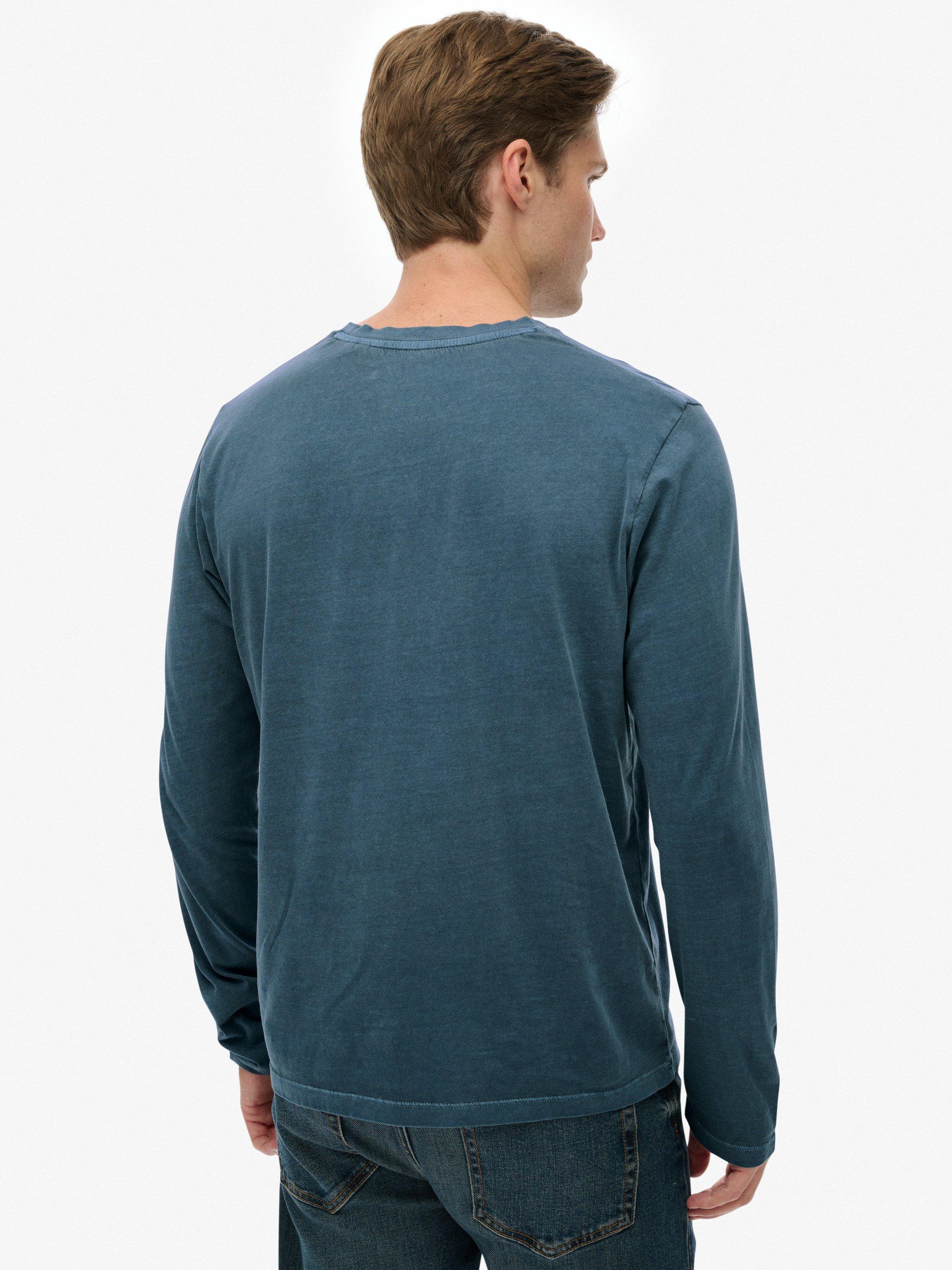 Product image 2 of 5, which shows Superdry Classic Essential Cotton Top, Washed Faded Navy, S