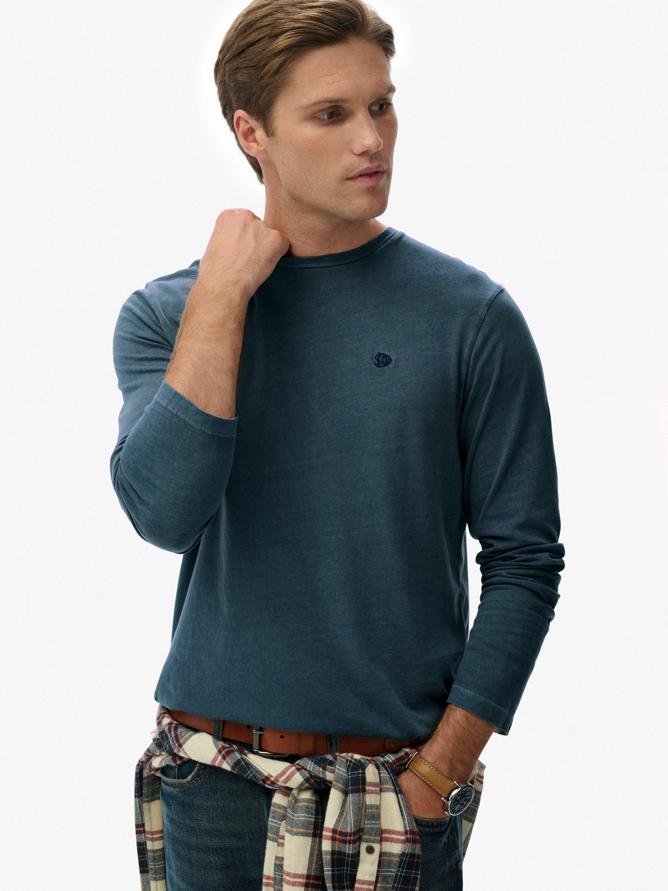 Product image 4 of 5, which shows Superdry Classic Essential Cotton Top, Washed Faded Navy, S
