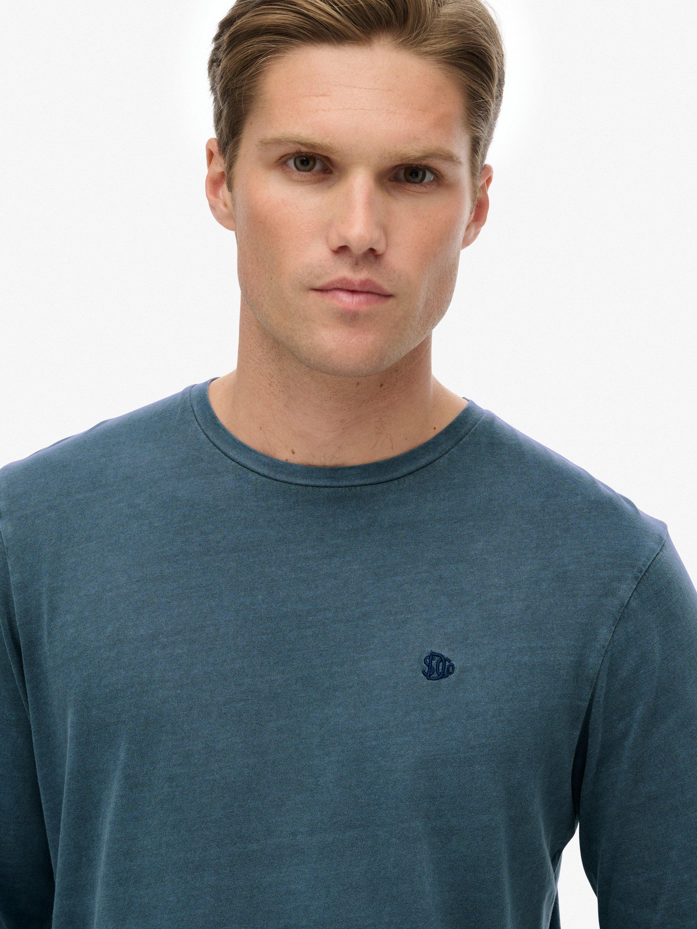 Product image 5 of 5, which shows Superdry Classic Essential Cotton Top, Washed Faded Navy, S