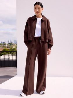 Ro&Zo Wide Leg Trousers, Chocolate