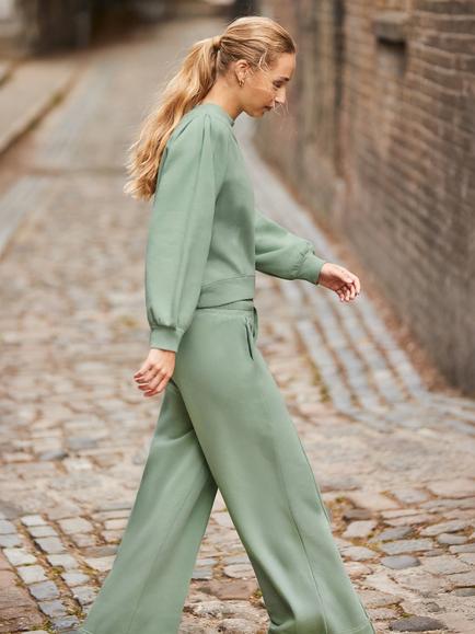 Ro&Zo Wide Leg Trousers - view 2, Green