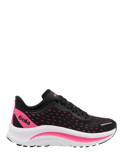 Gola Performance Alzir Speed Running Trainers, Black/Hot Pink