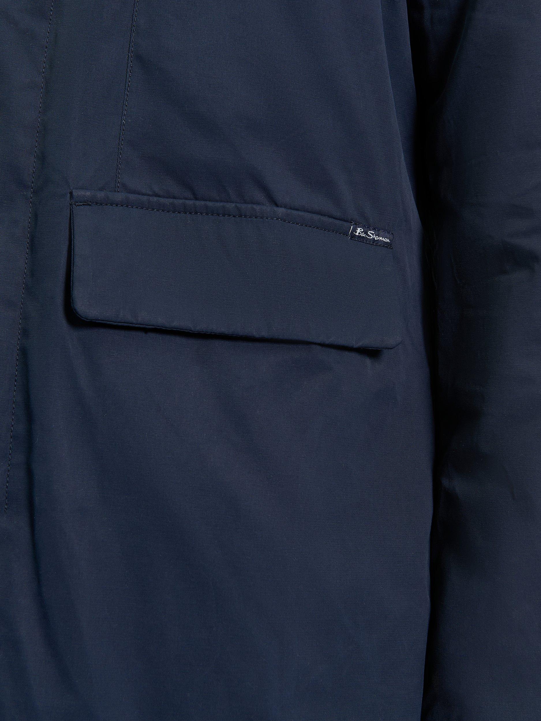 Product image 5 of 6, which shows Ben Sherman Waxed Cotton Car Coat, Dark Navy, S