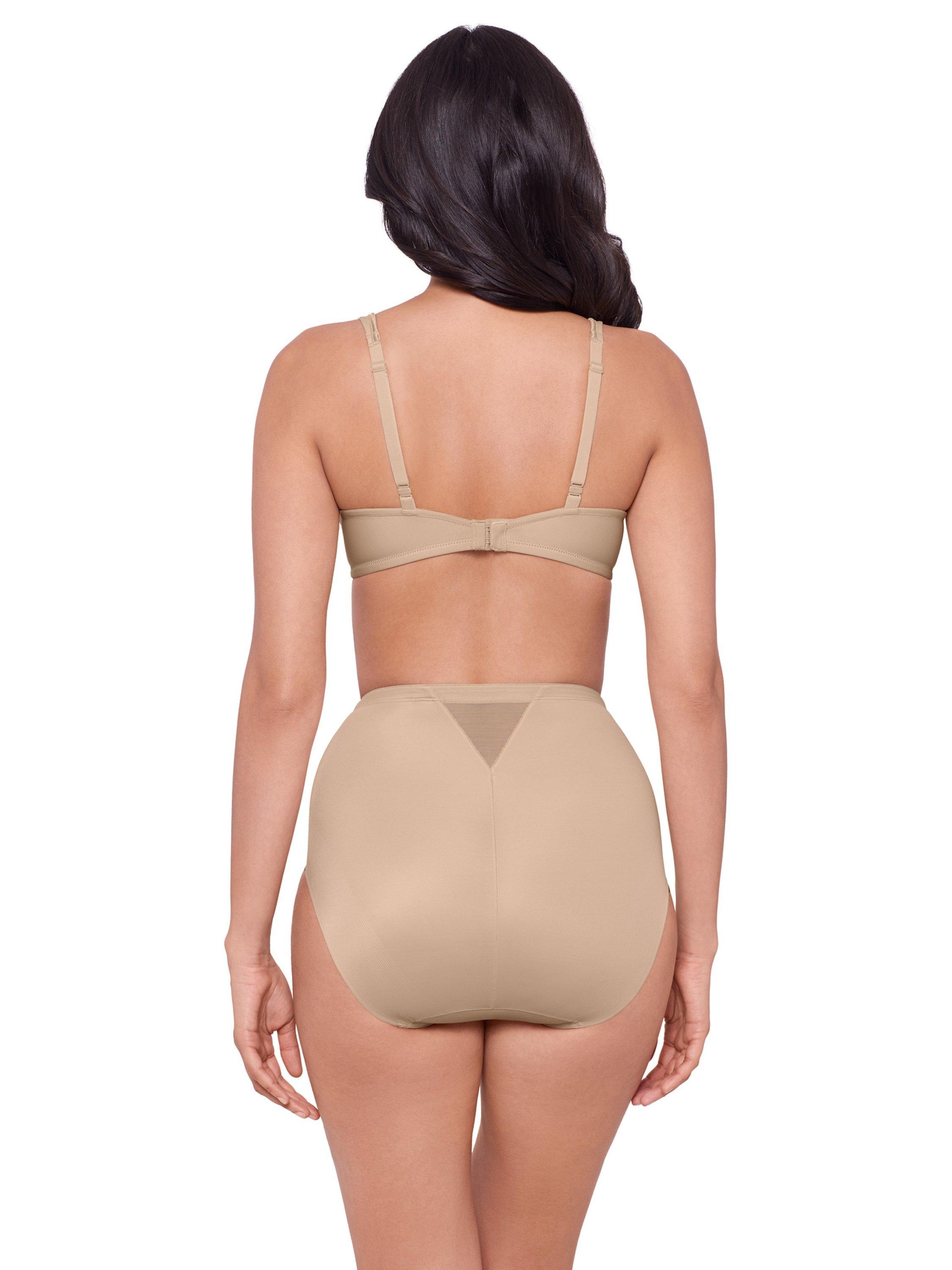 Product image 4 of 5, which shows Miraclesuit Tummy Control Briefs, Warm Beige, S