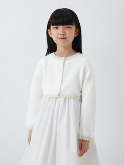 john lewis childrens bridesmaid dresses John Lewis Girls Wedding Special Occasion White Embellished Dress UK 7 main image 1