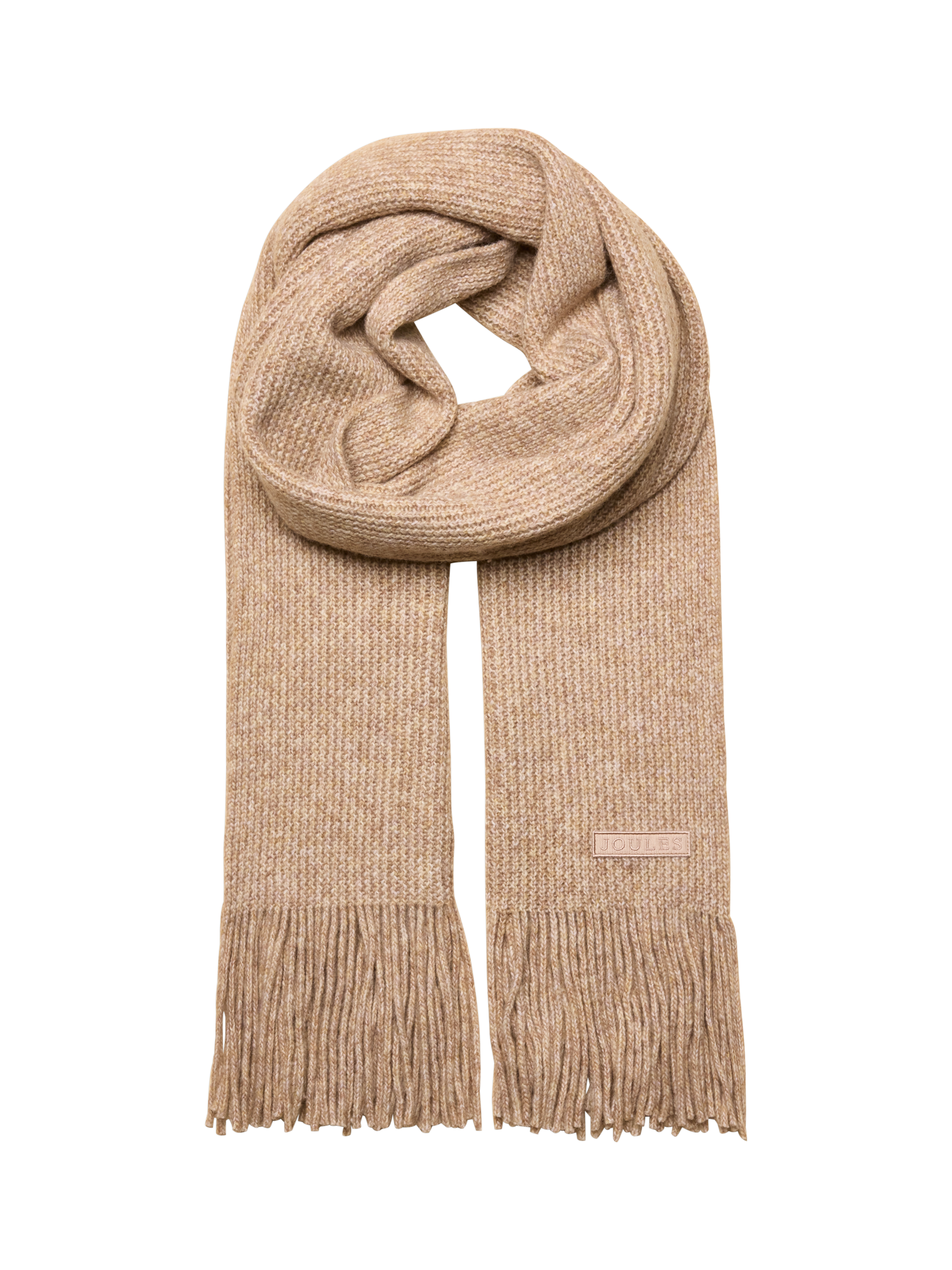 Joules Knitted Scarf, Beige