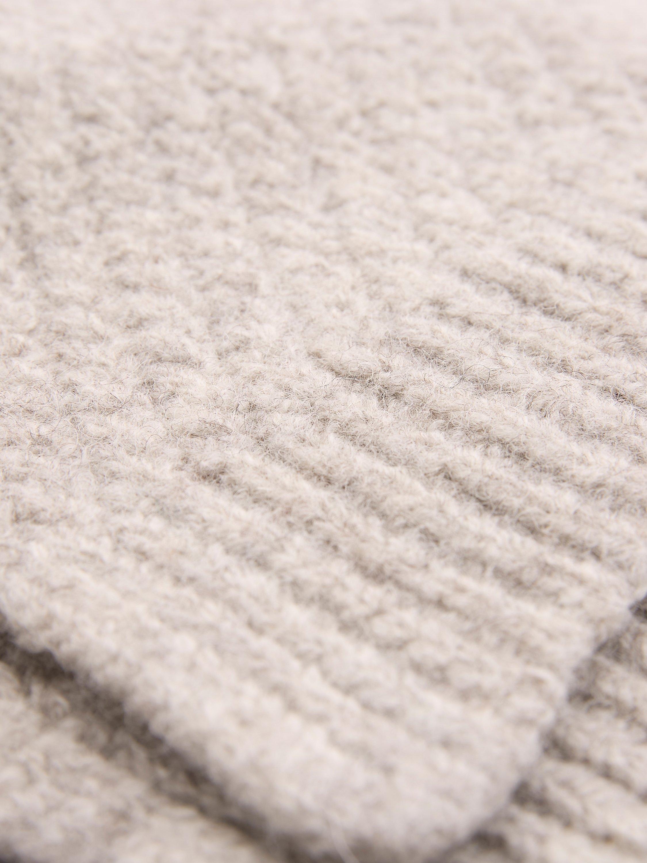 Product image 3 of 4, which shows Celtic & Co. Pure Wool Fingerless Gloves, Taupe, S