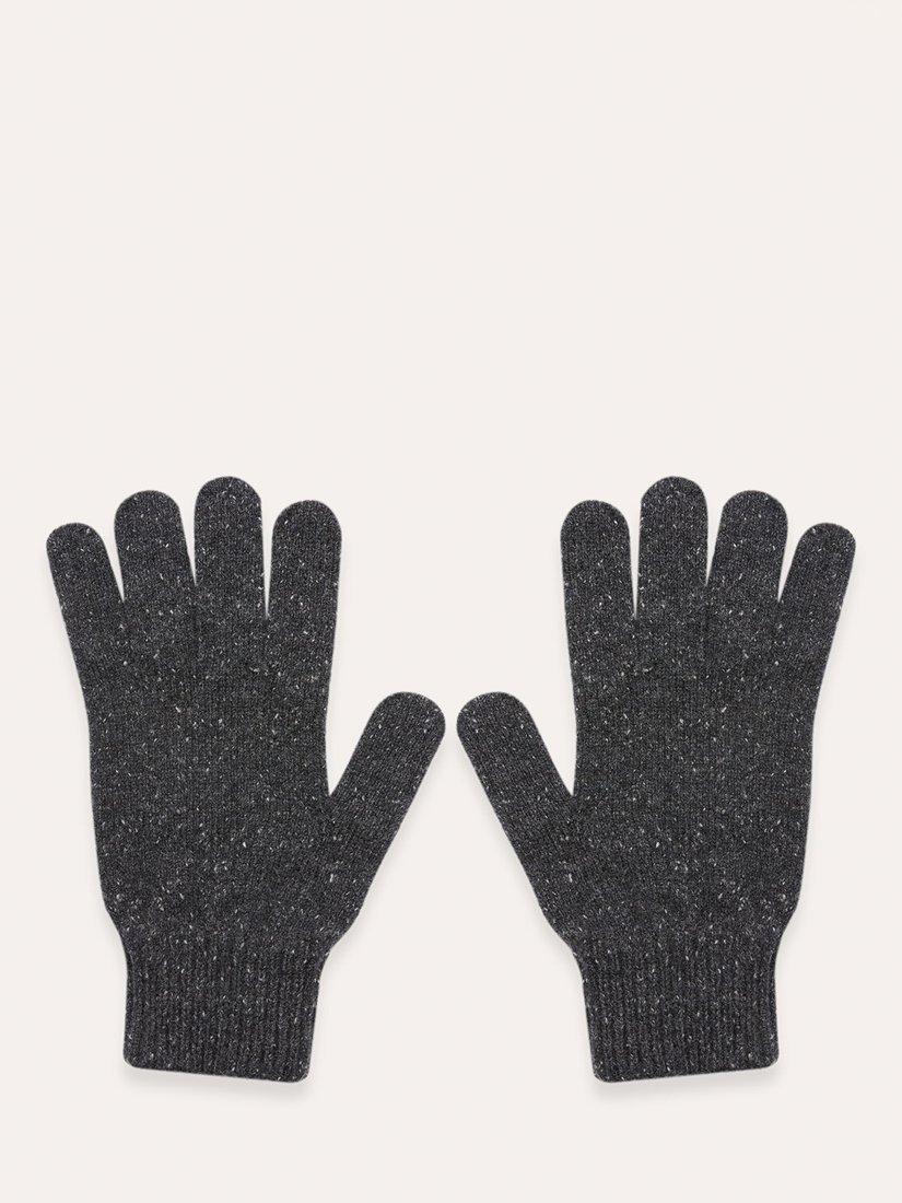 Product image 3 of 3, which shows Celtic & Co. Knitted Merino Wool Rich Gloves, Charcoal, S