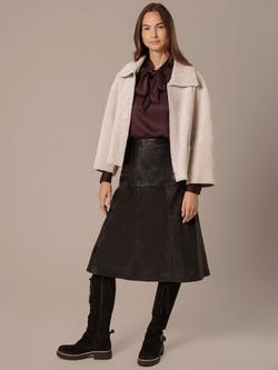 Celtic & Co. Zip Up Sheepskin Jacket, Oyster, Oyster