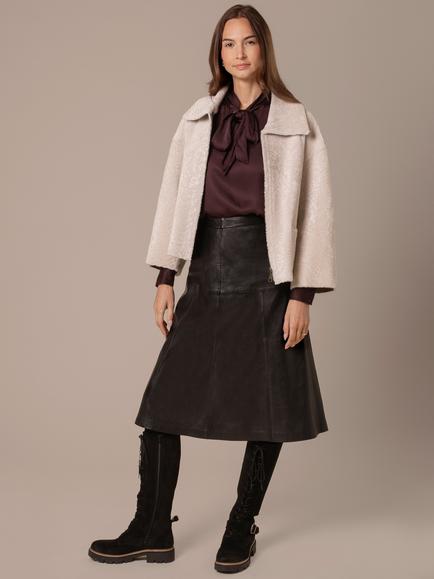 Celtic & Co. Zip Up Sheepskin Jacket, Oyster, Oyster