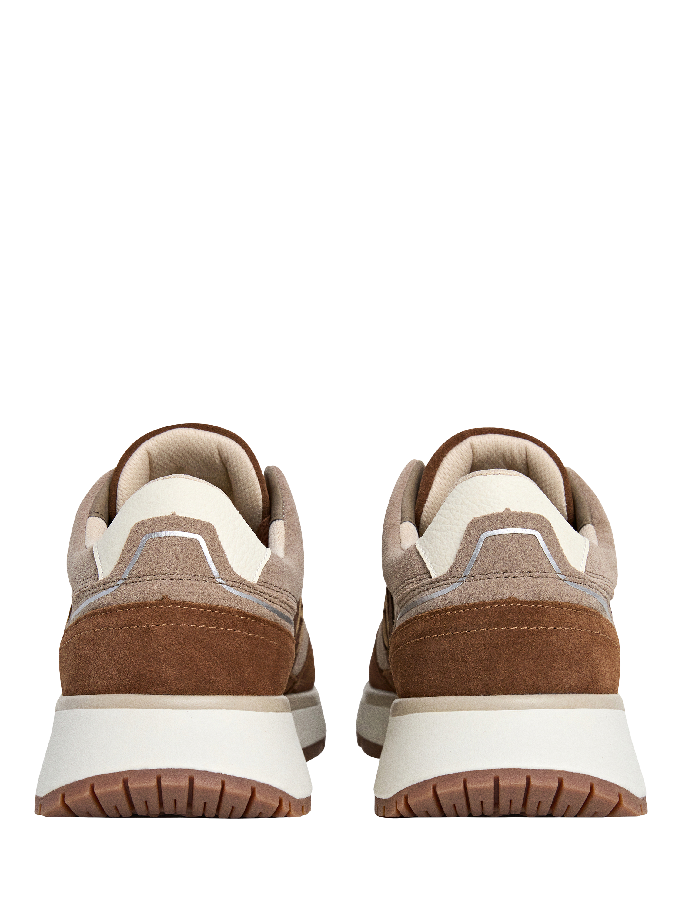 Product image 4 of 6, which shows Hackett London Otto Lace Up Trainers, Beige, 11