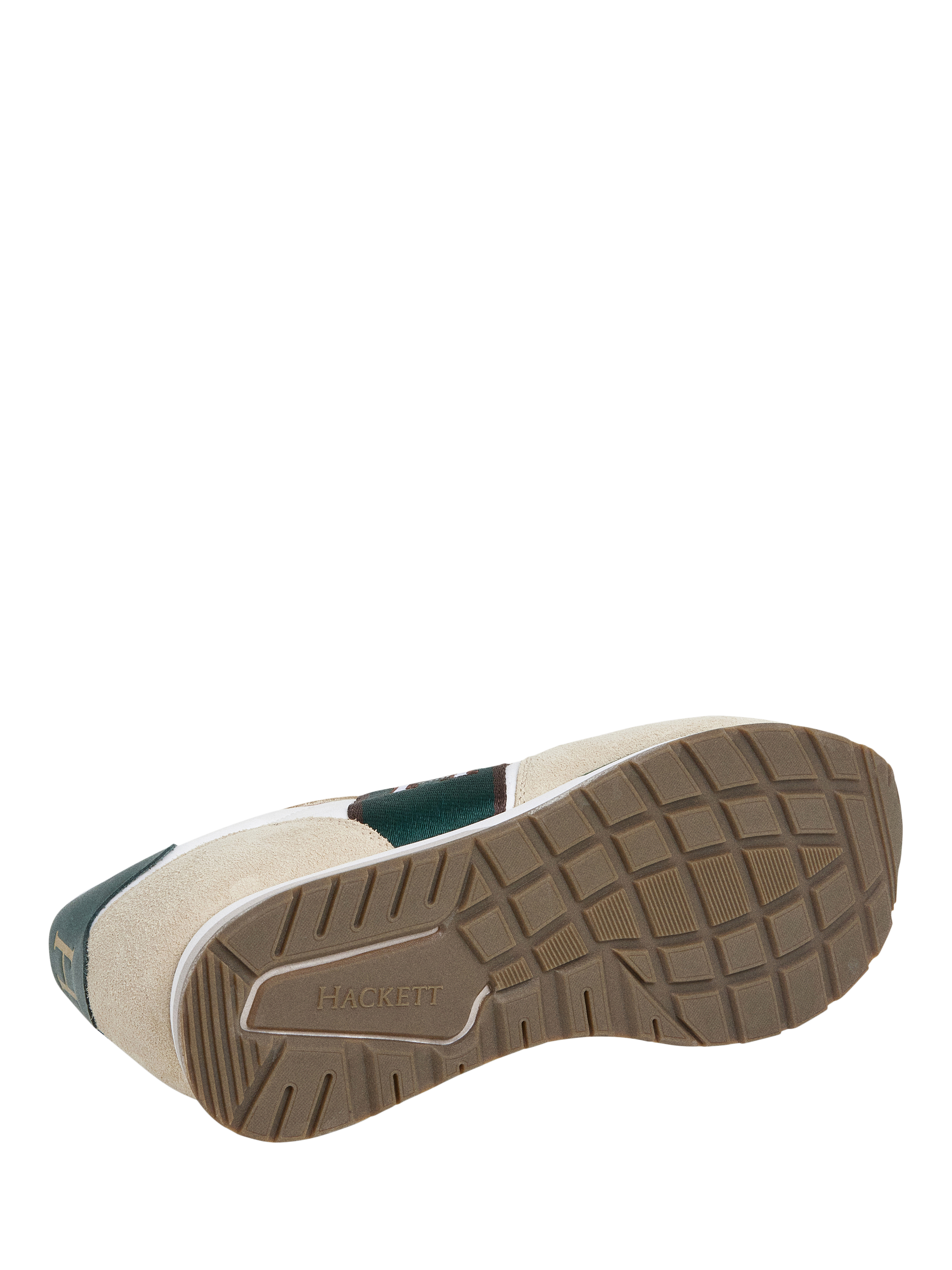 Product image 6 of 6, which shows Hackett London Keston Tape Lace Up Trainers, Off White/Multi, 11