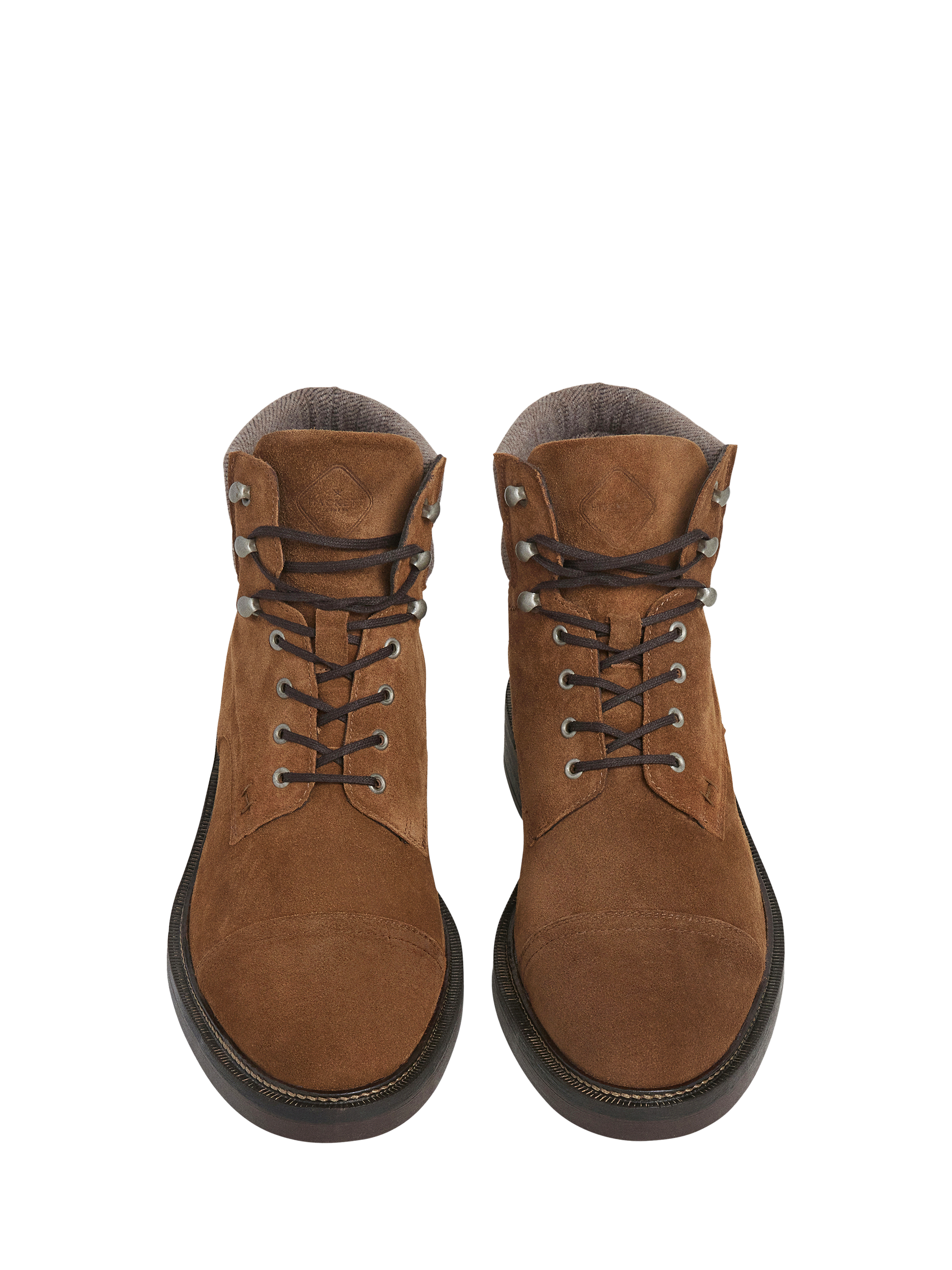 Product image 2 of 6, which shows Hackett London Suede Ankle Boots, Nut Brown, 6