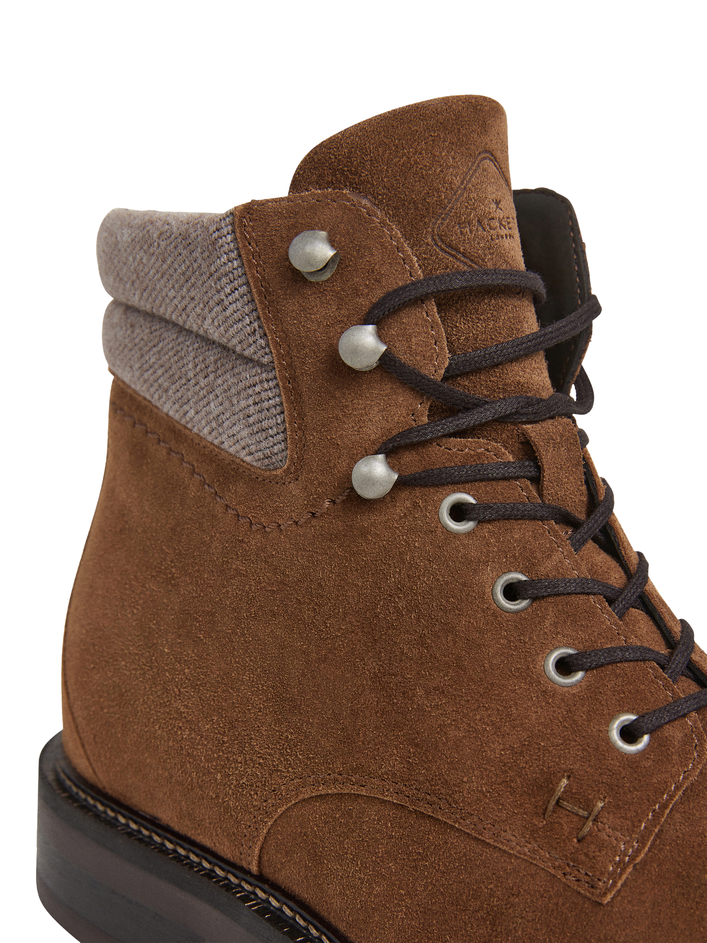 Product image 5 of 6, which shows Hackett London Suede Ankle Boots, Nut Brown, 6