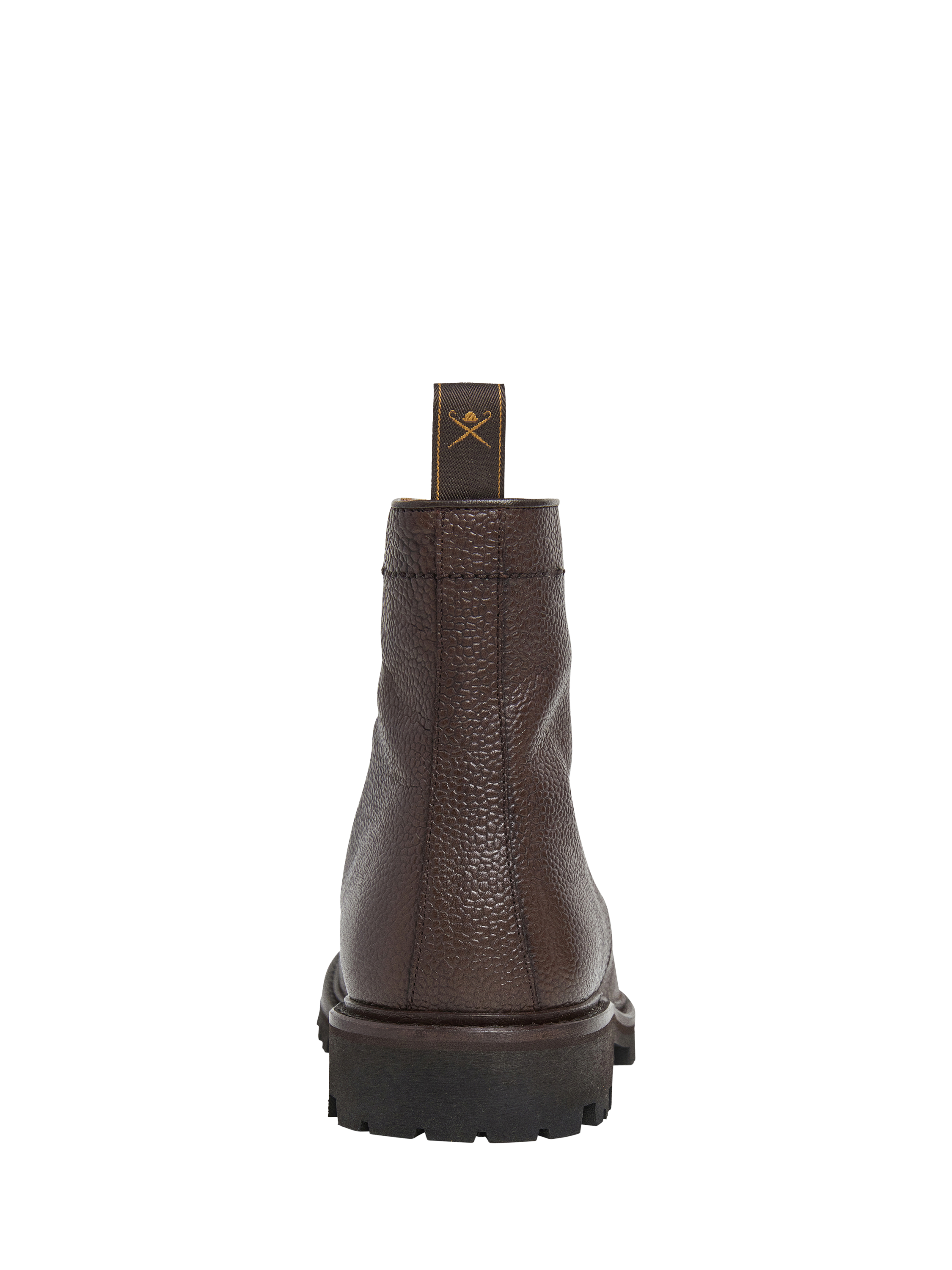 Product image 4 of 6, which shows Hackett London Lace Up Leather Ankle Boots, Dark Mocca Brown, 12