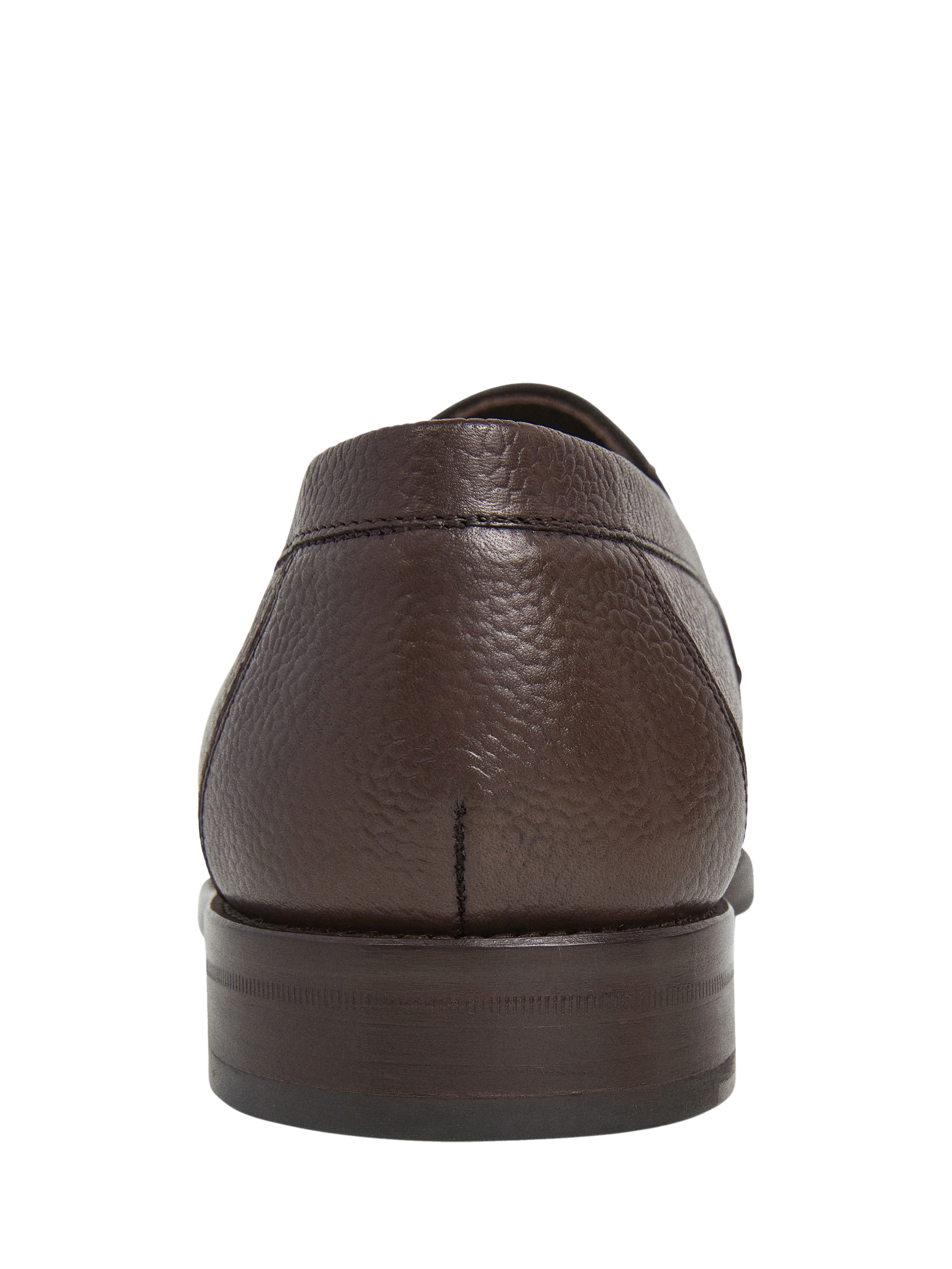 Product image 4 of 6, which shows Hackett London Leather Loafers, Dark Mocca Brown, 6