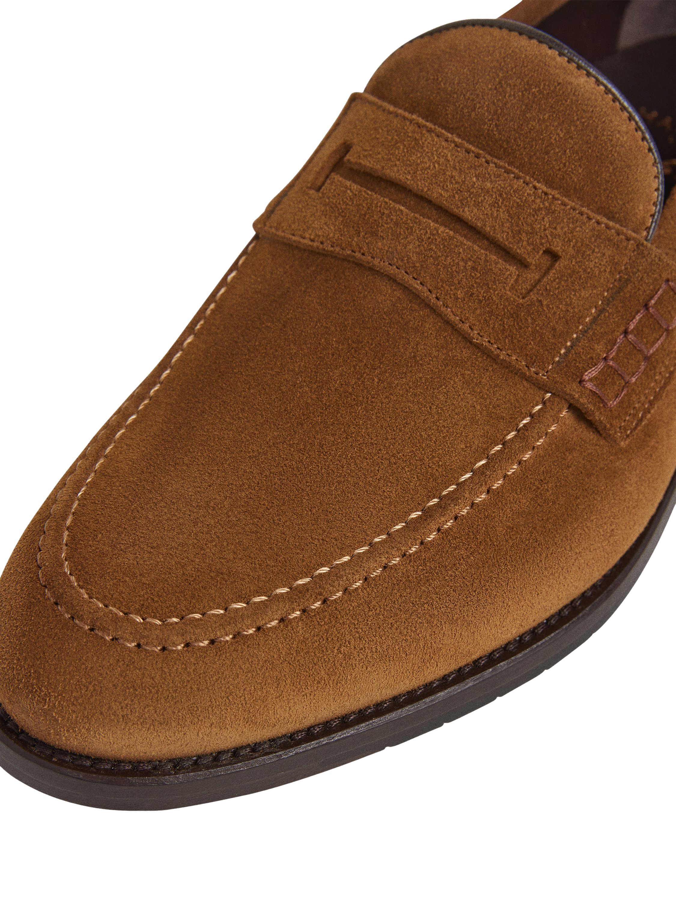 Product image 5 of 6, which shows Hackett London Suede Loafers, Tobacco Brown, 12