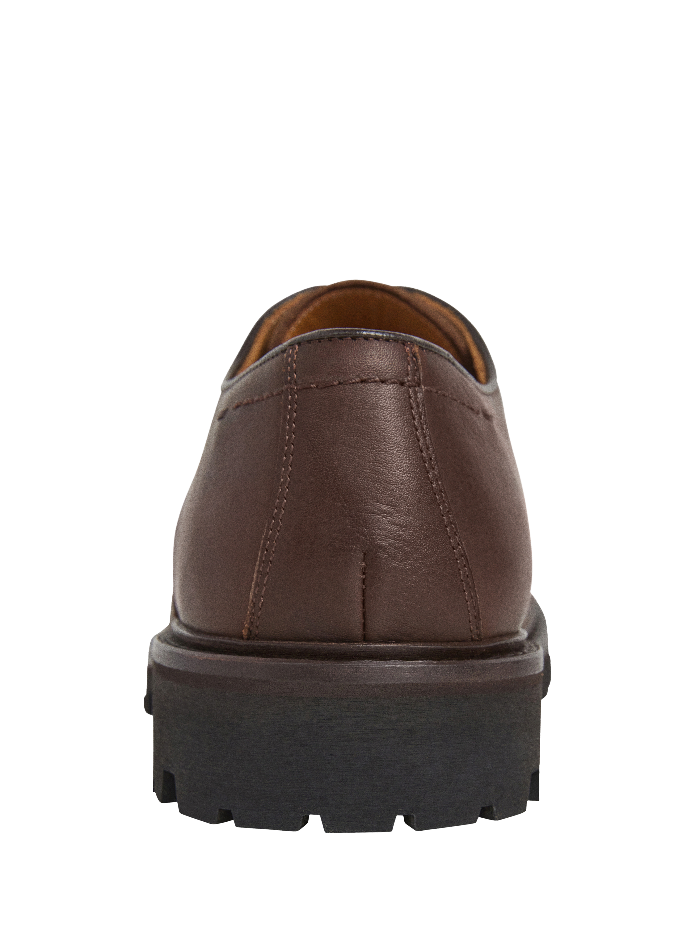 Product image 4 of 6, which shows Hackett London Leather Derby Shoes, Conker Brown, 12