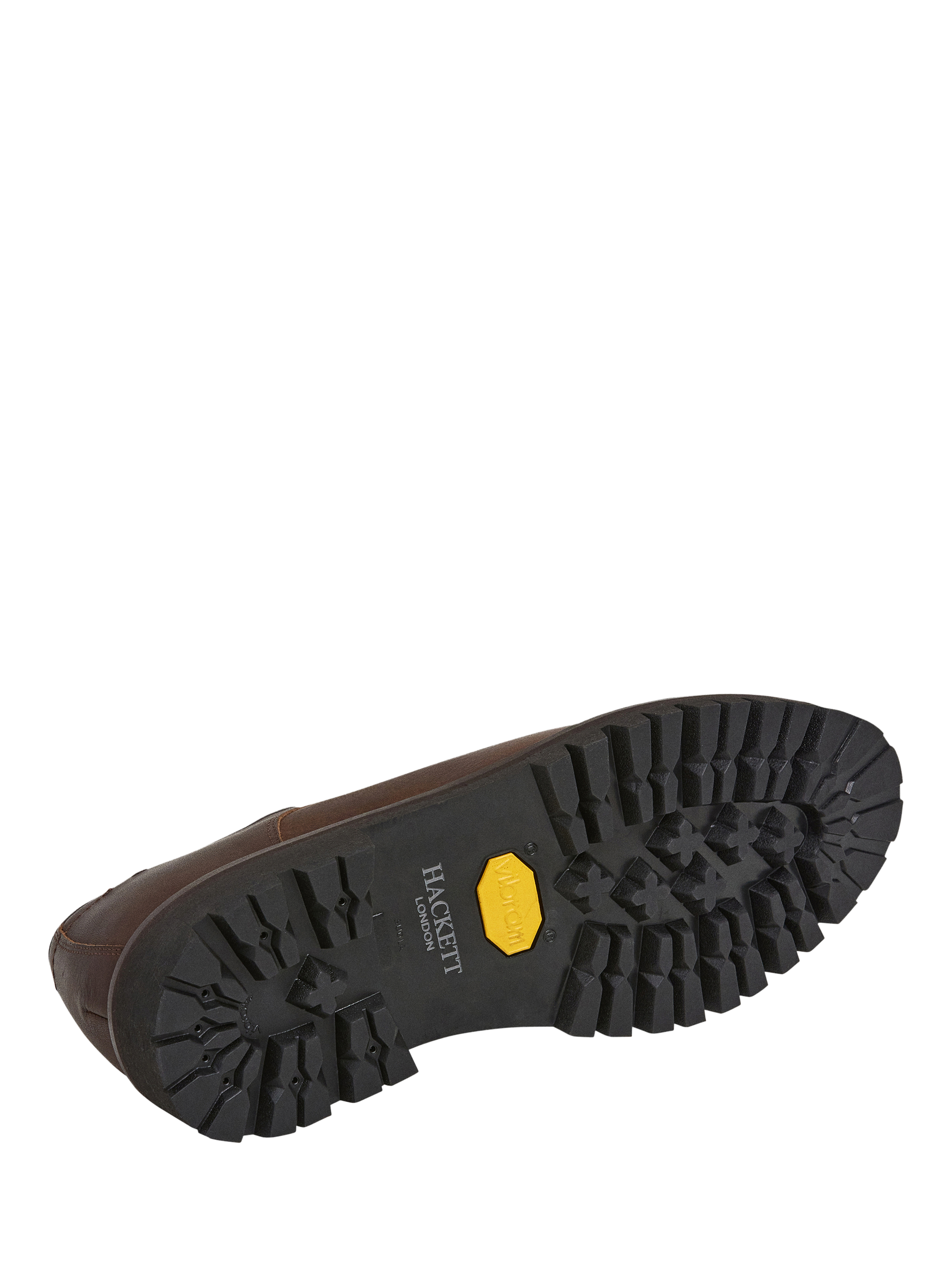 Product image 6 of 6, which shows Hackett London Leather Derby Shoes, Conker Brown, 12