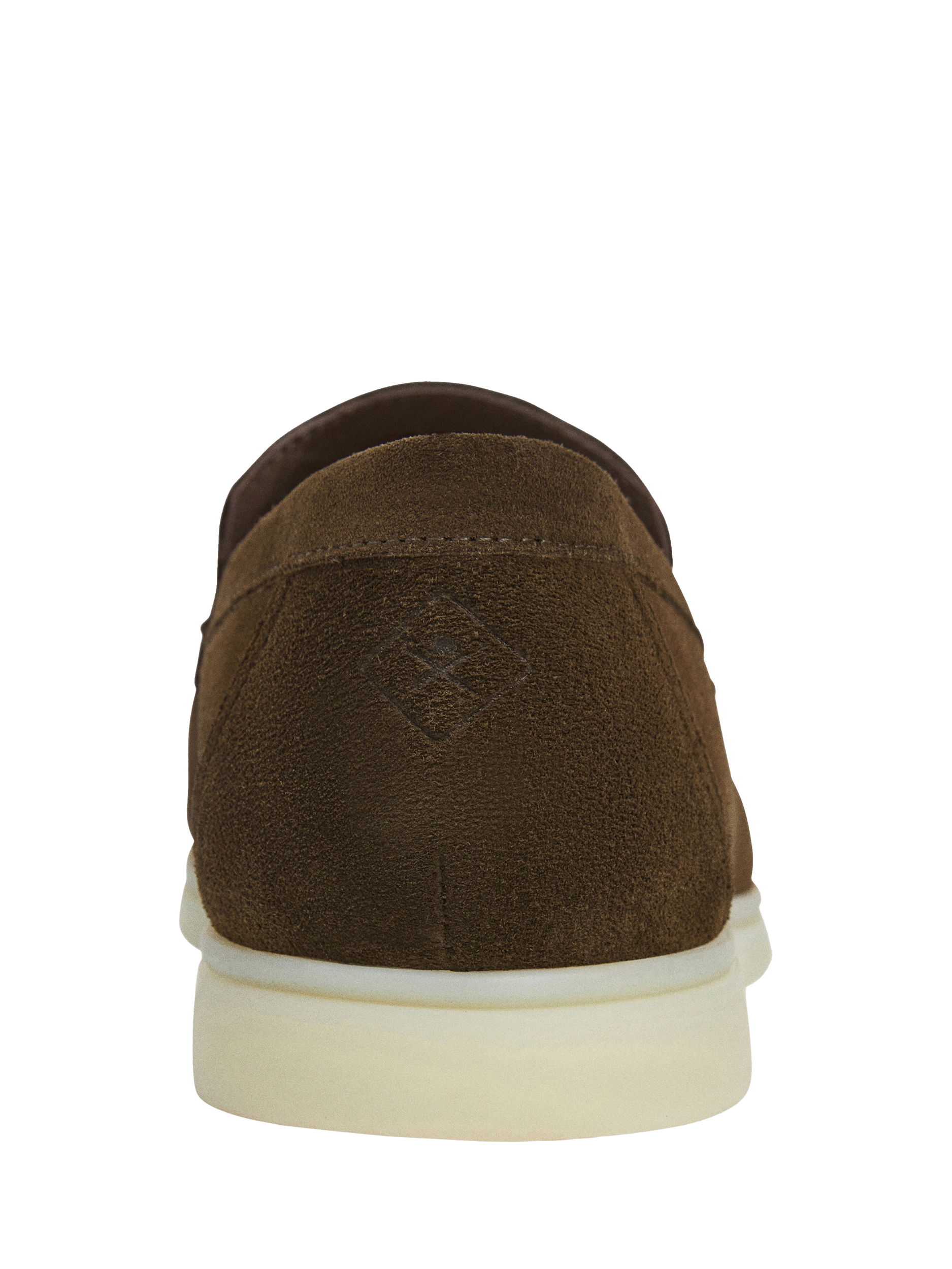 Product image 4 of 6, which shows Hackett London Suede Moccasins, Grey Green, 11
