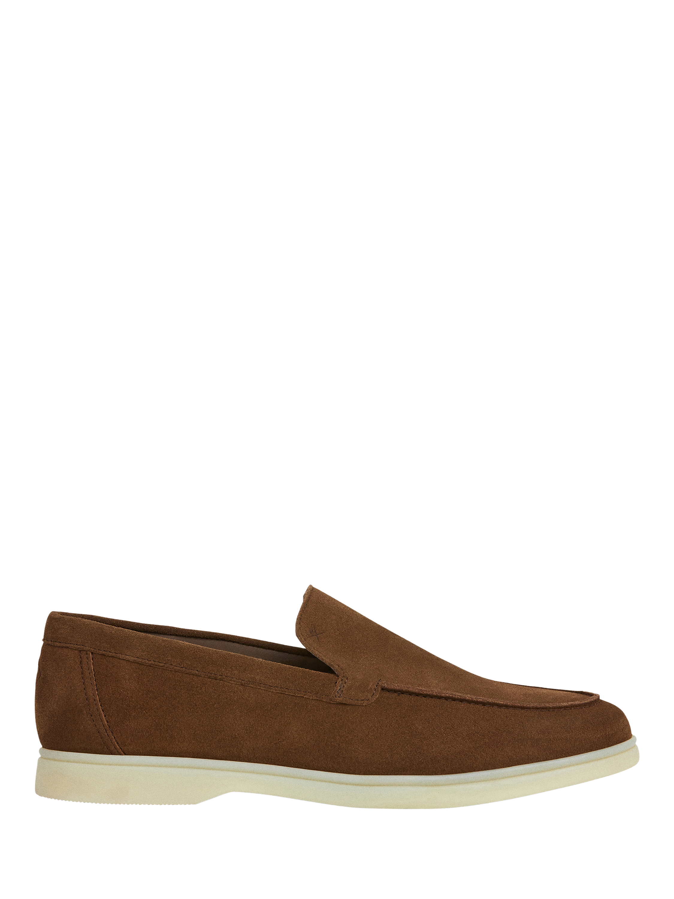 Product image 1 of 6, which shows Hackett London Suede Moccasins, Brown, 11