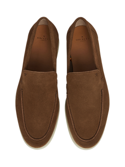 Hackett London Suede Moccasins, Brown - view 2, Brown