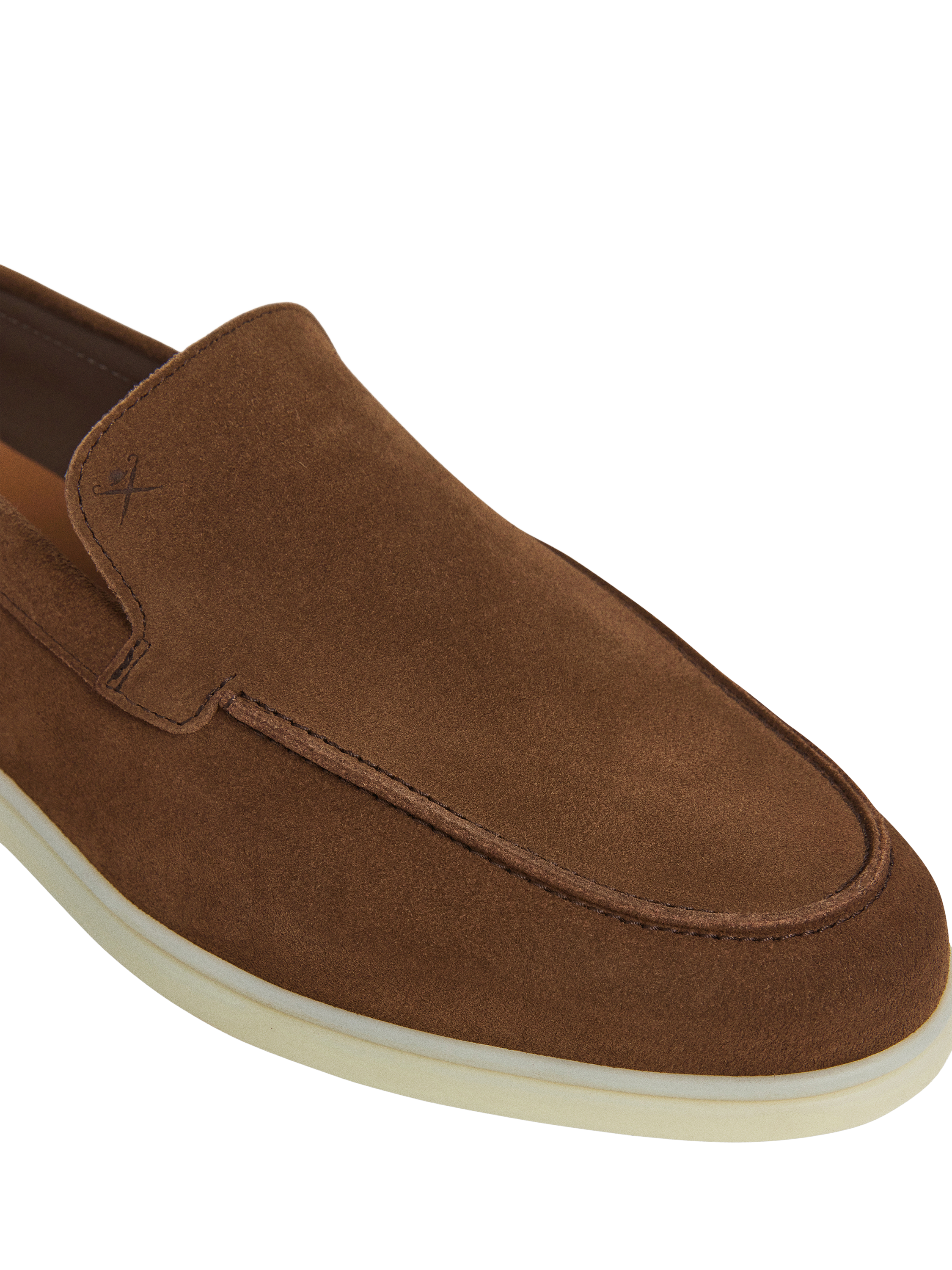 Product image 5 of 6, which shows Hackett London Suede Moccasins, Brown, 11