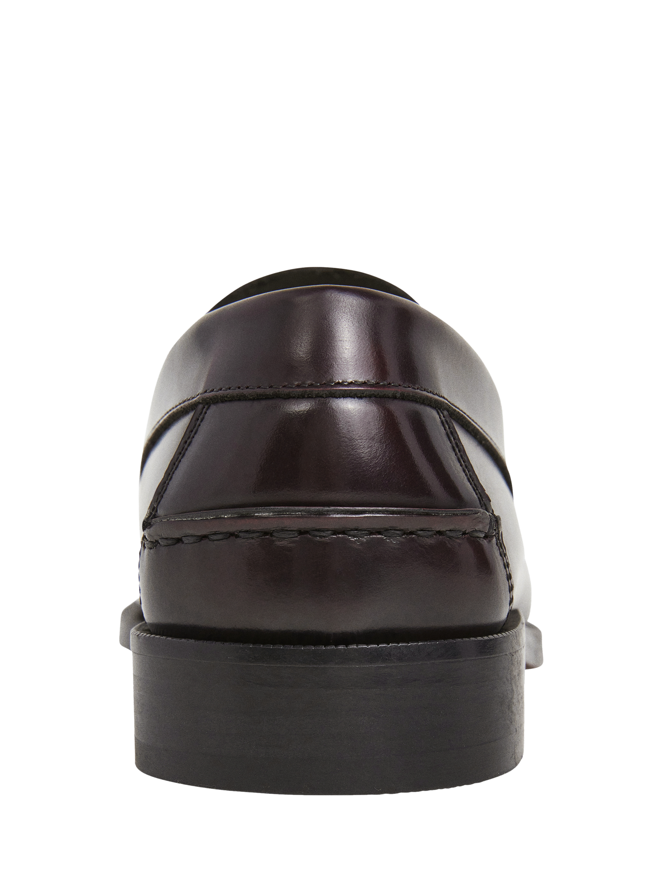 Product image 4 of 6, which shows Hackett London Leather Penny Loafers, Bordeaux Red, 11