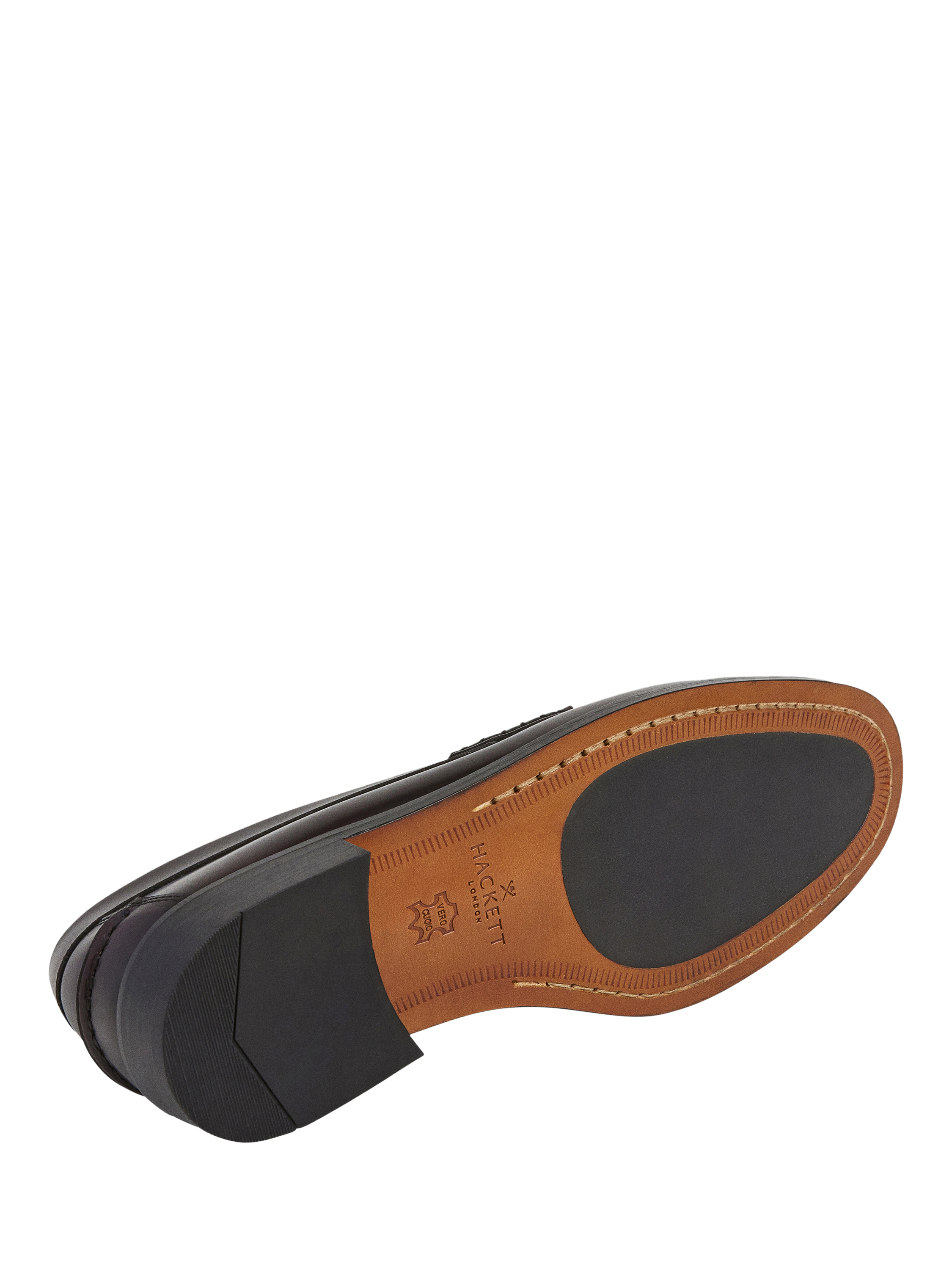 Product image 6 of 6, which shows Hackett London Leather Penny Loafers, Bordeaux Red, 11