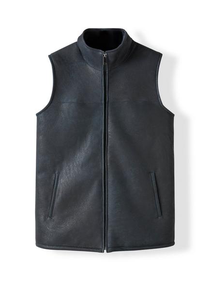 Celtic & Co. Sheepskin Zip-Up Gilet - view 2, Sheepskin Bodywarmer
