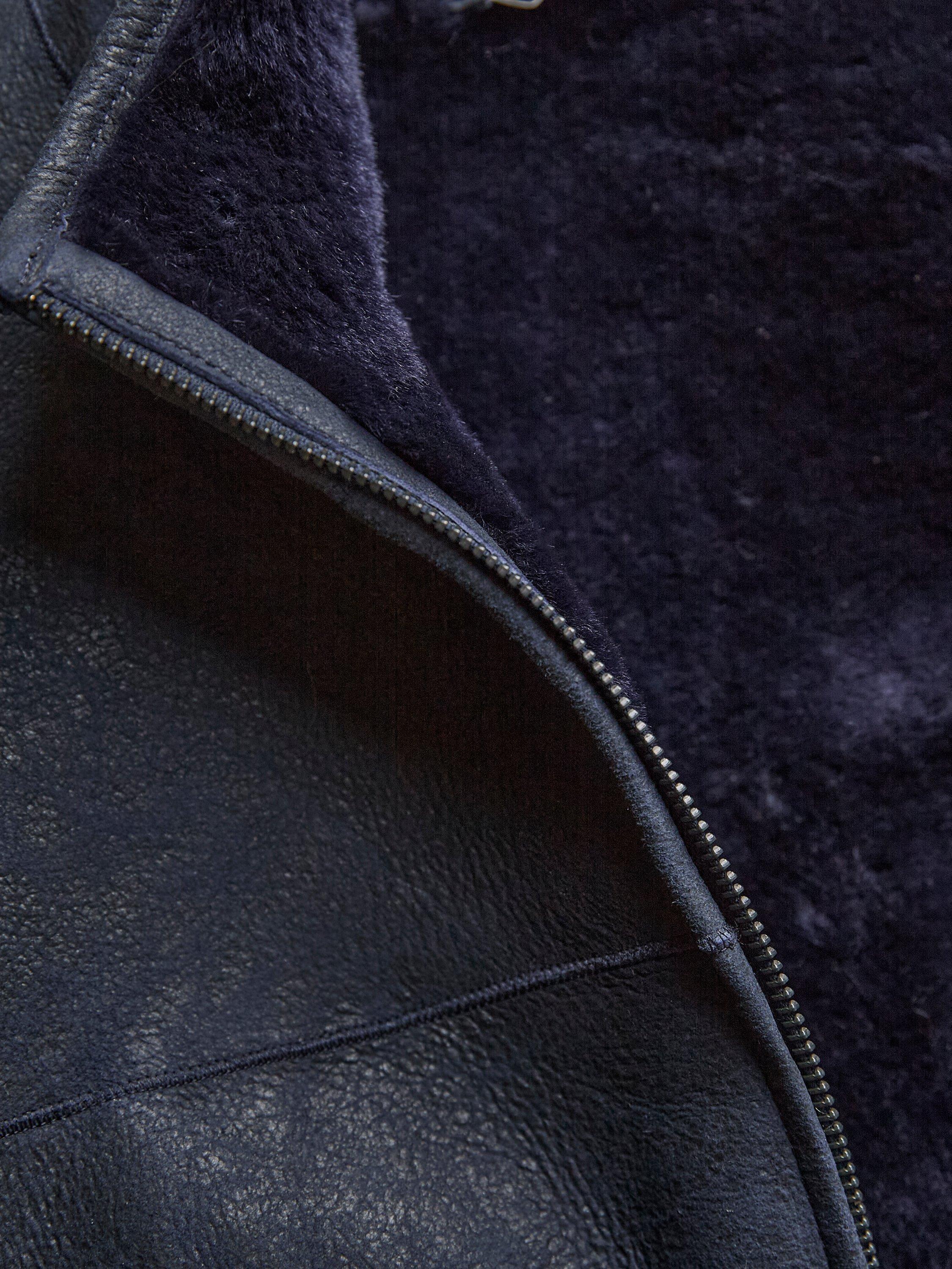 Product image 5 of 8, which shows Celtic & Co. Sheepskin Zip-Up Gilet, Sheepskin Bodywarmer, 8