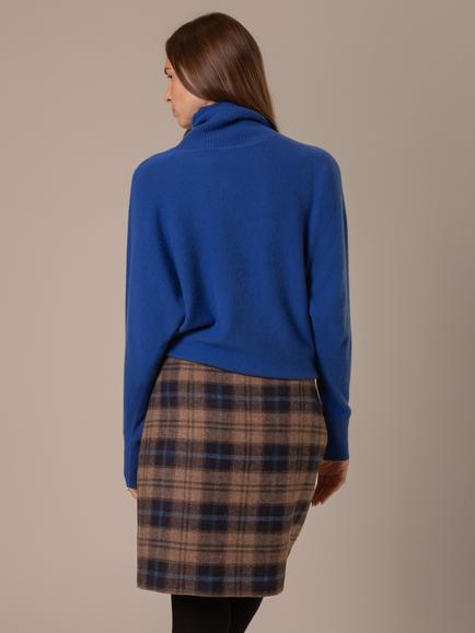 Celtic & Co. Celt Tartan Pure Wool Skirt, Cairngormbrownblue - view 2, Cairngormbrownblue
