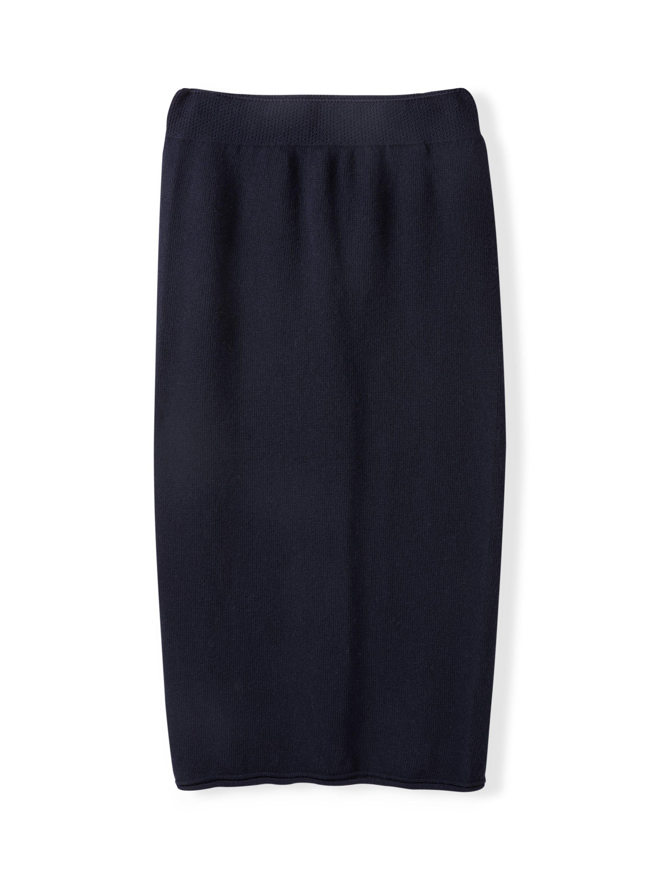 Product image 4 of 4, which shows Celtic & Co. Pure Wool Midi Skirt, Dark Navy, XS