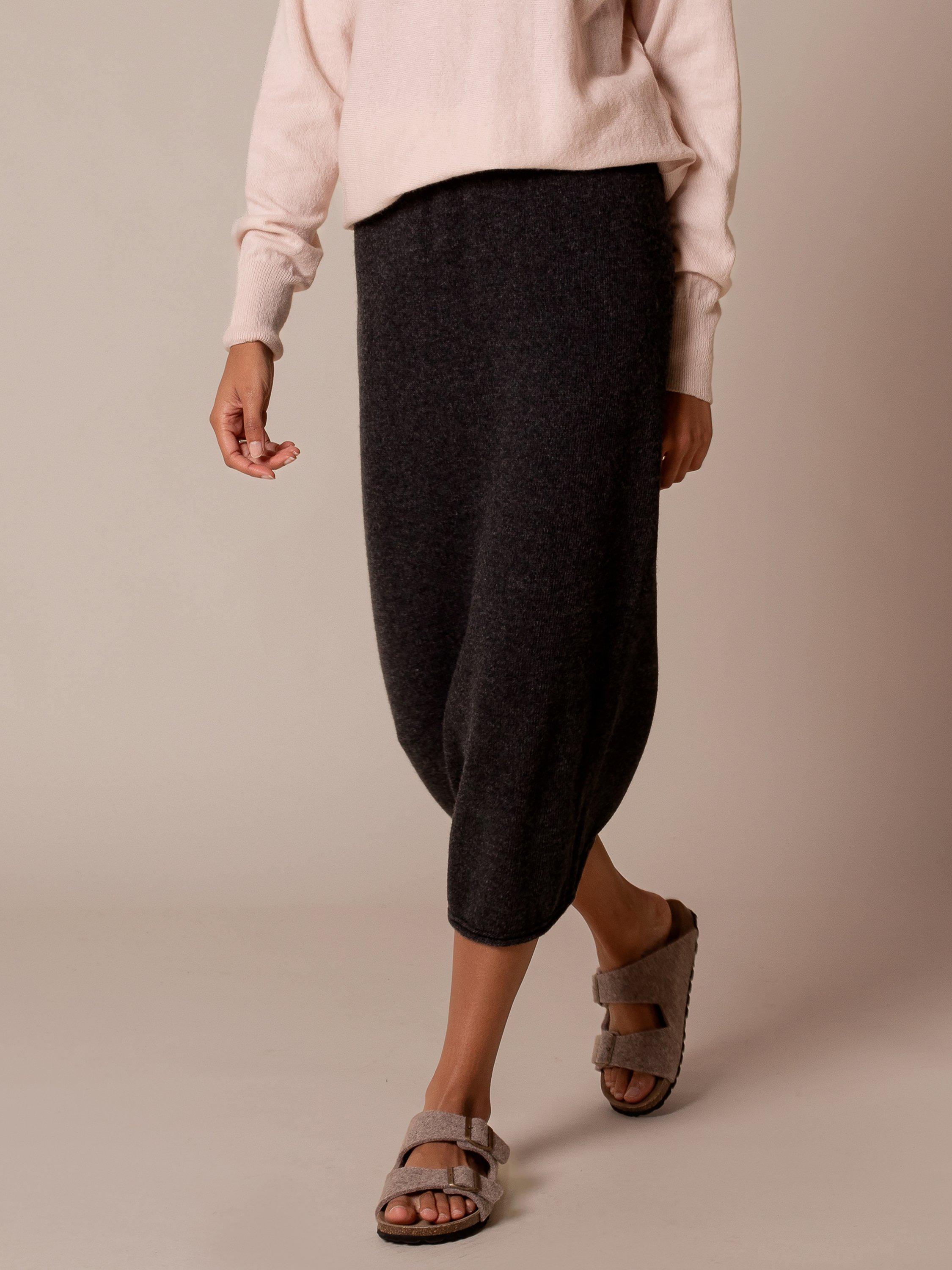 Product image 4 of 5, which shows Celtic & Co. Straight Pure Wool Midi Skirt, Charcoal, XS